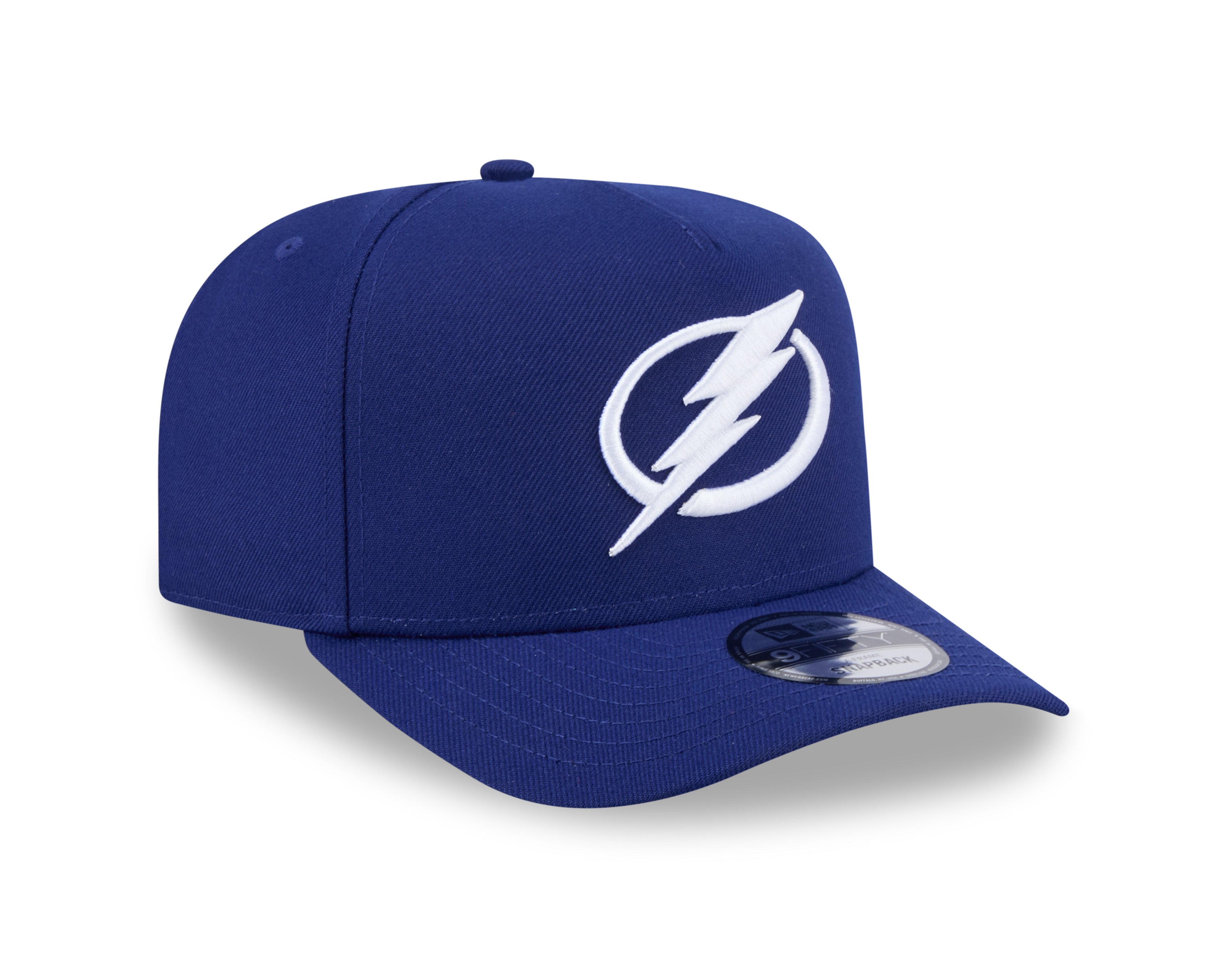 Casquette Snapback A-Frame 9Fifty bleu marine pour homme de la LNH du Lightning de Tampa Bay de New Era