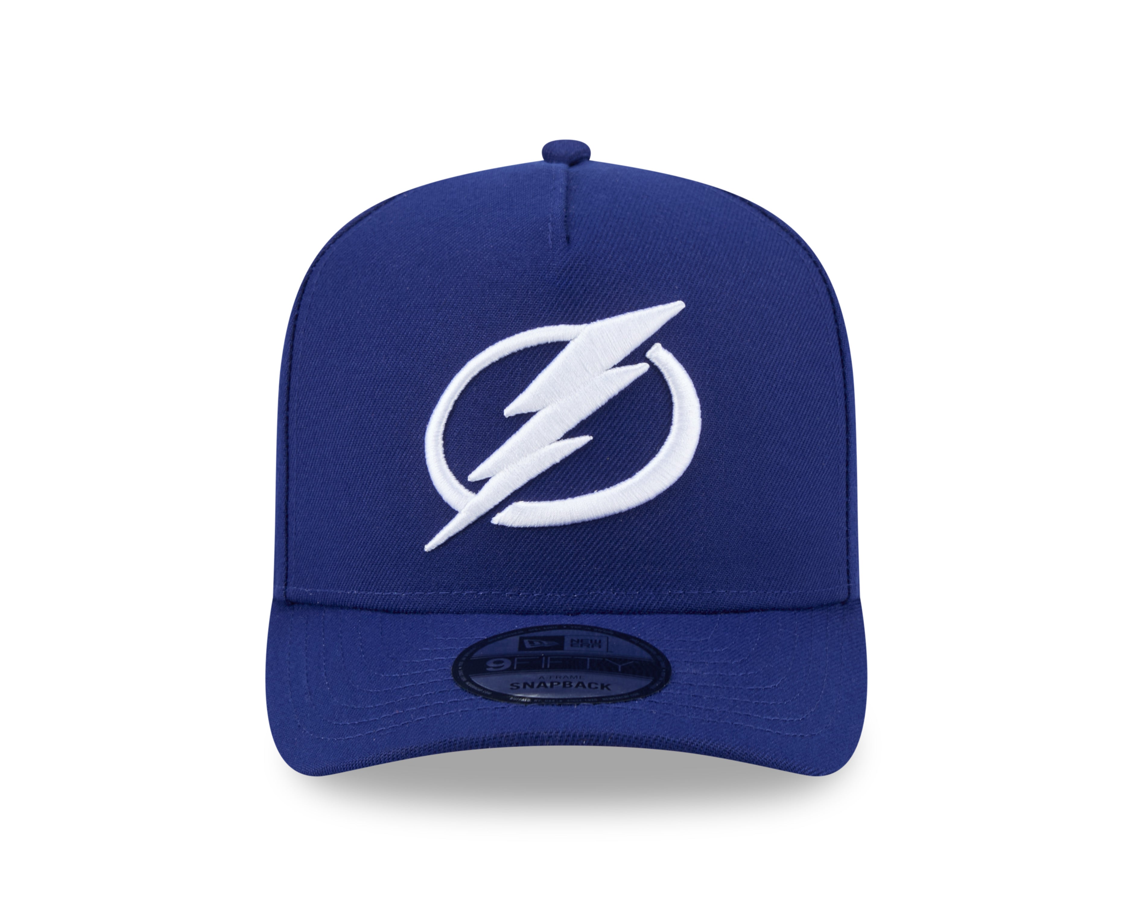 Casquette Snapback A-Frame 9Fifty bleu marine pour homme de la LNH du Lightning de Tampa Bay de New Era