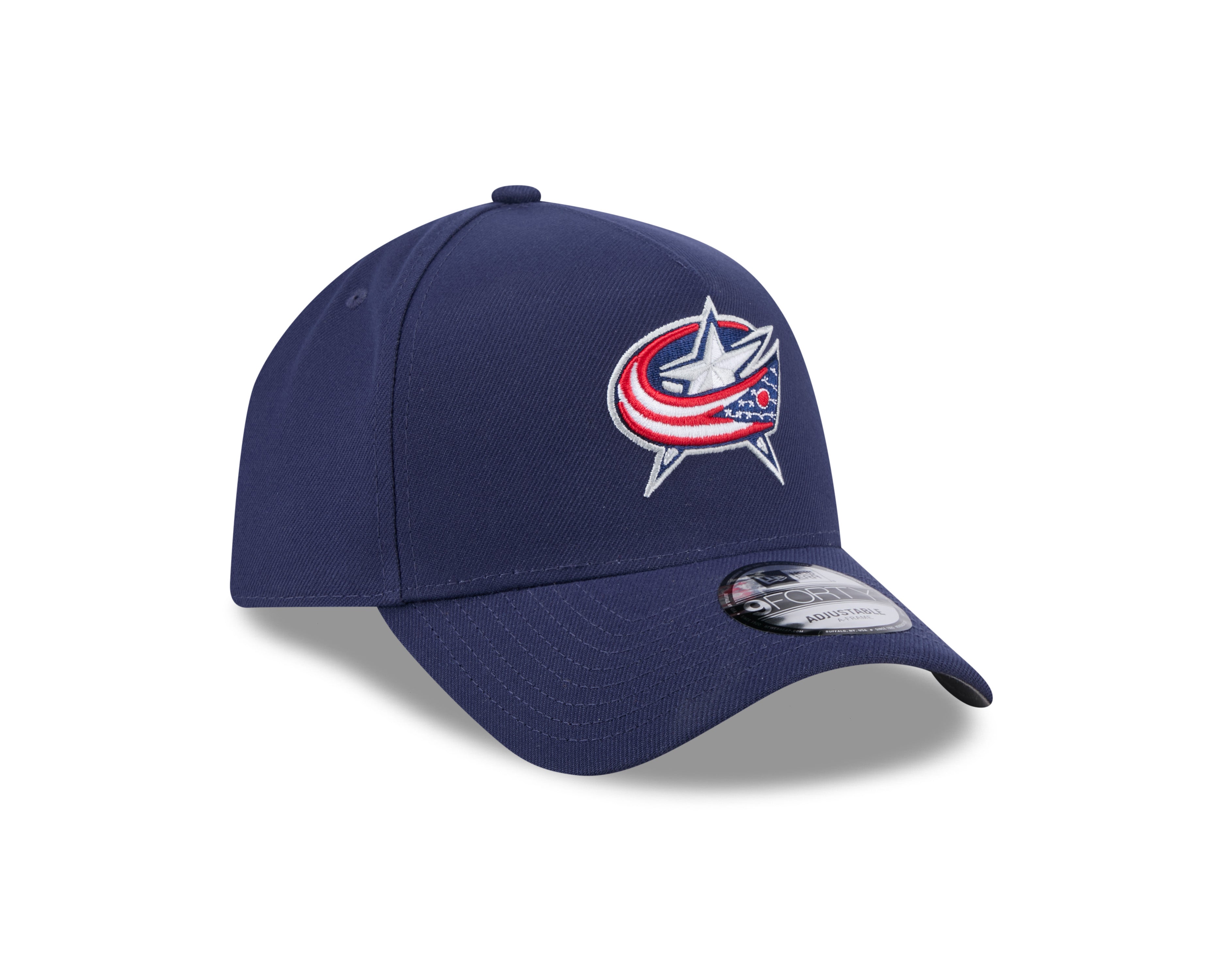 Casquette snapback 9Forty A-Frame bleu marine pour homme de la LNH Columbus Blue Jackets de New Era