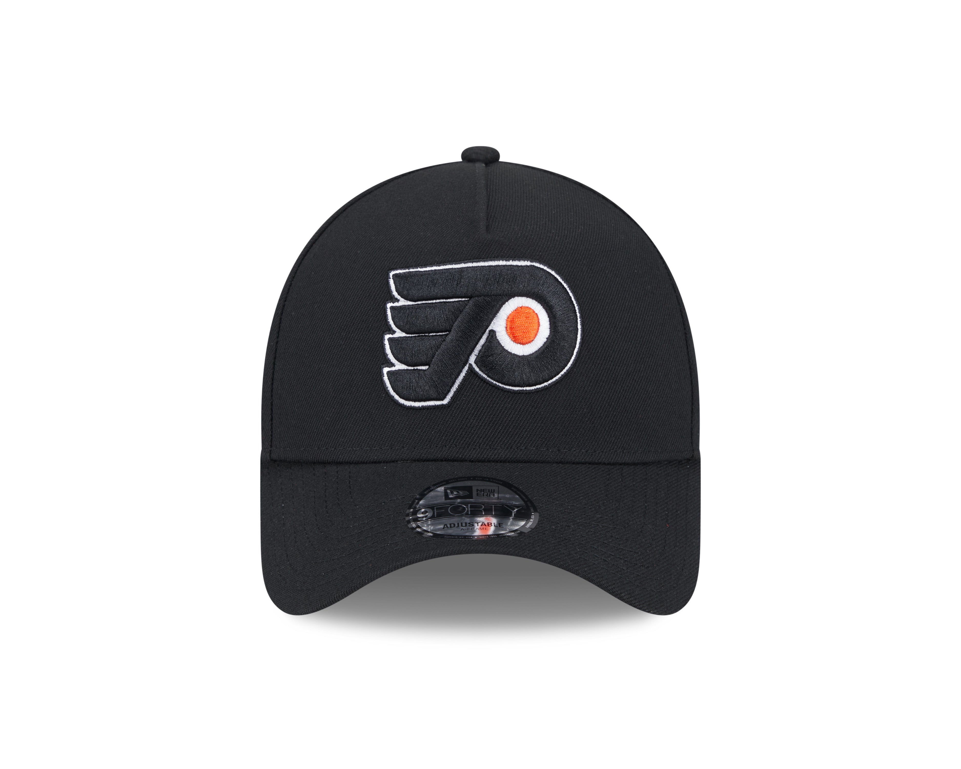 Casquette à visière snapback 9Forty A-Frame noire des Flyers de Philadelphie de la LNH pour homme de New Era