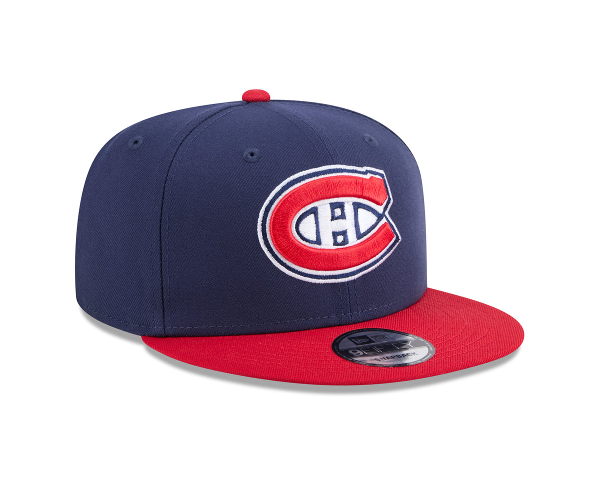 Casquette snapback basique New Era 9Fifty bicolore marine et rouge des Canadiens de Montréal (NHL)