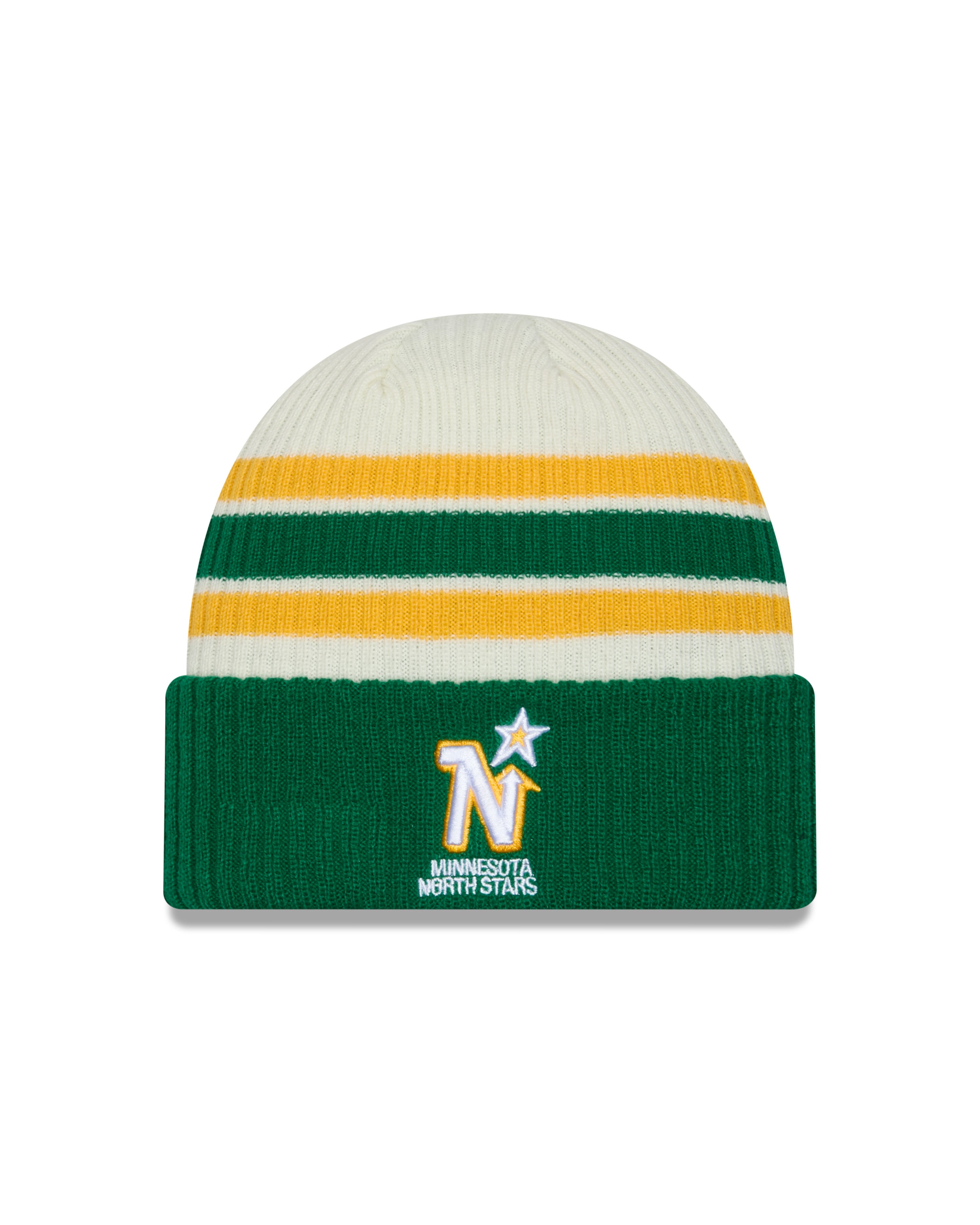 Bonnet tricoté vintage pour homme Minnesota North Stars NHL New Era