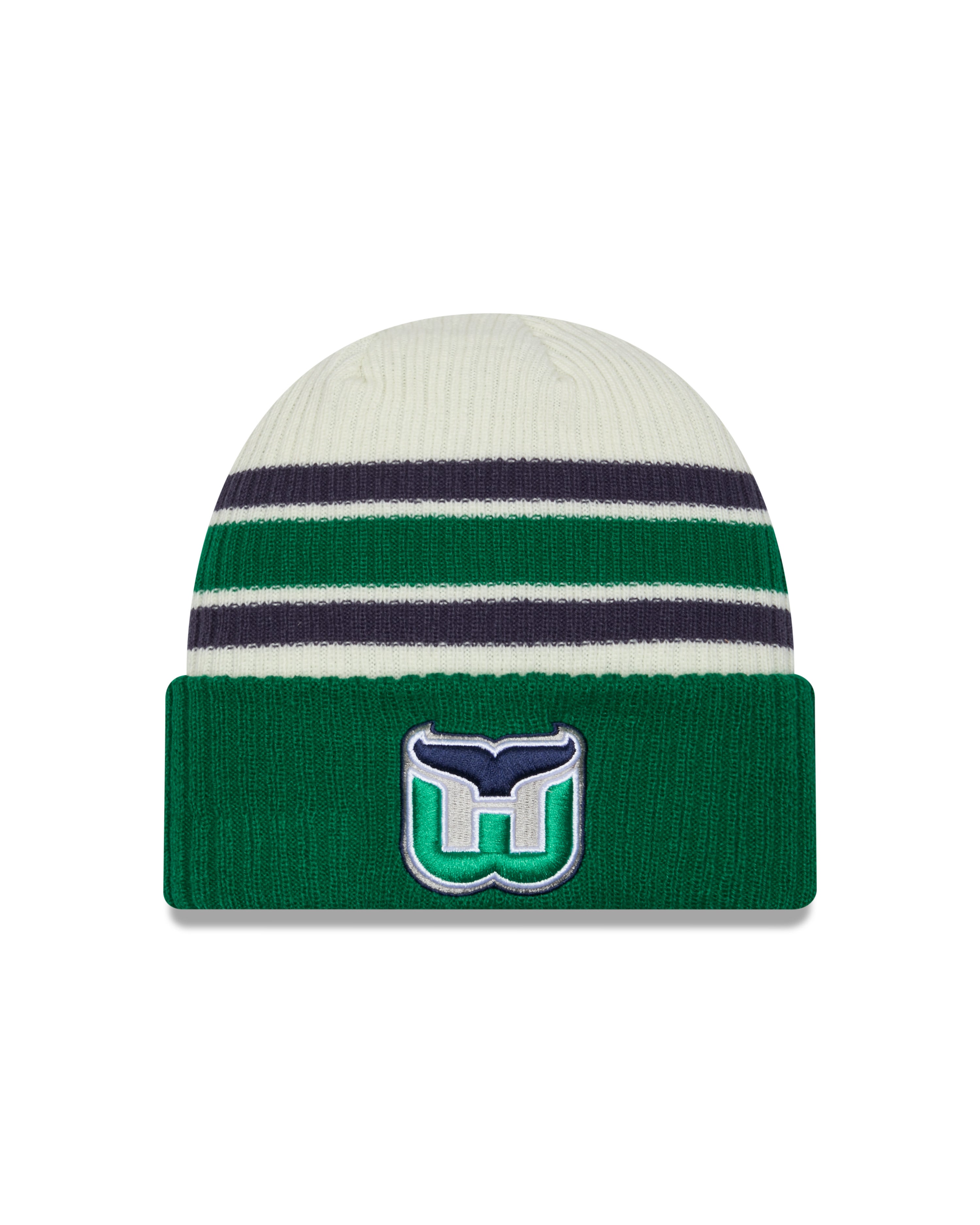 Bonnet tricoté vintage pour homme Hartford Whalers NHL New Era