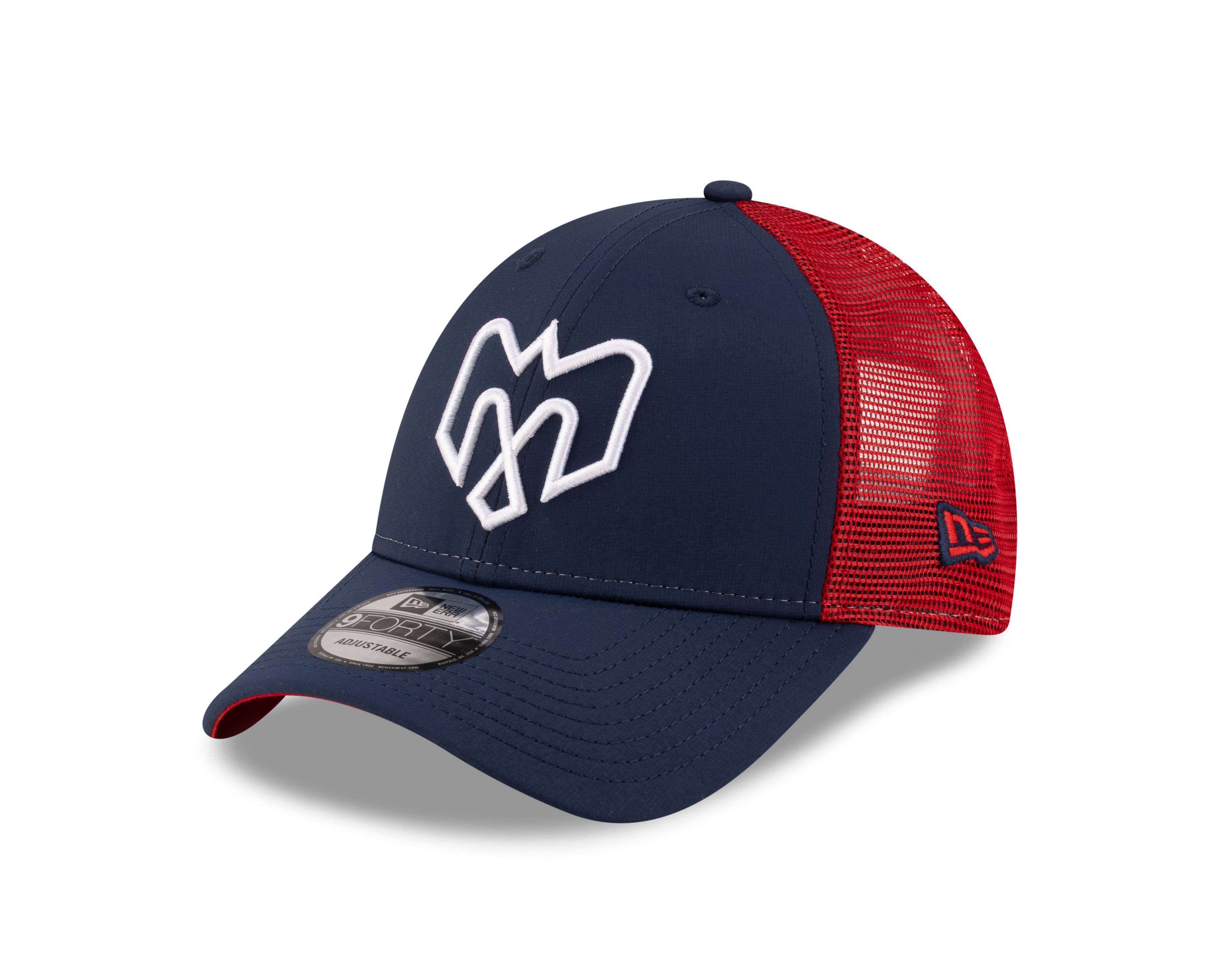 Montreal Alouettes CFL New Era Men's Navy 9Forty 2025 Sideline Trucker Adjustable Hat