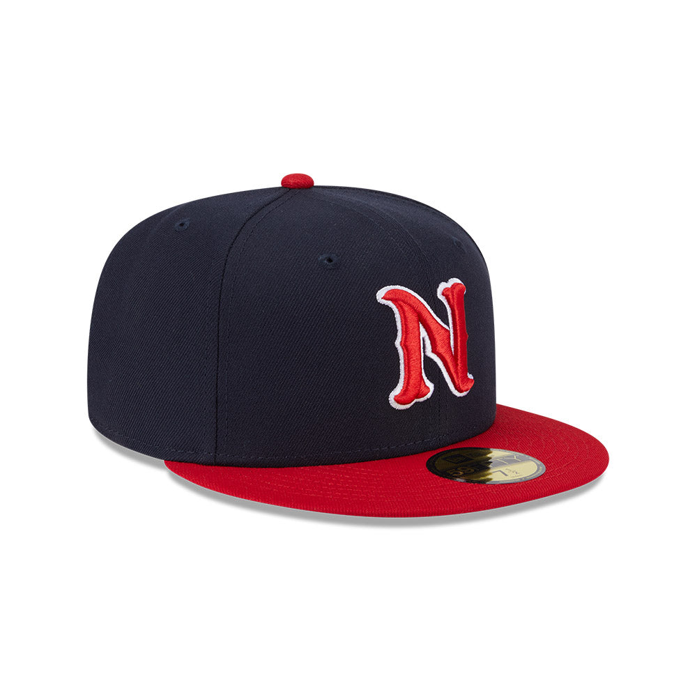 Nashville Sounds MiLB New Era Men's Navy/Red 59Fifty Authentic Collection Fitted Hat