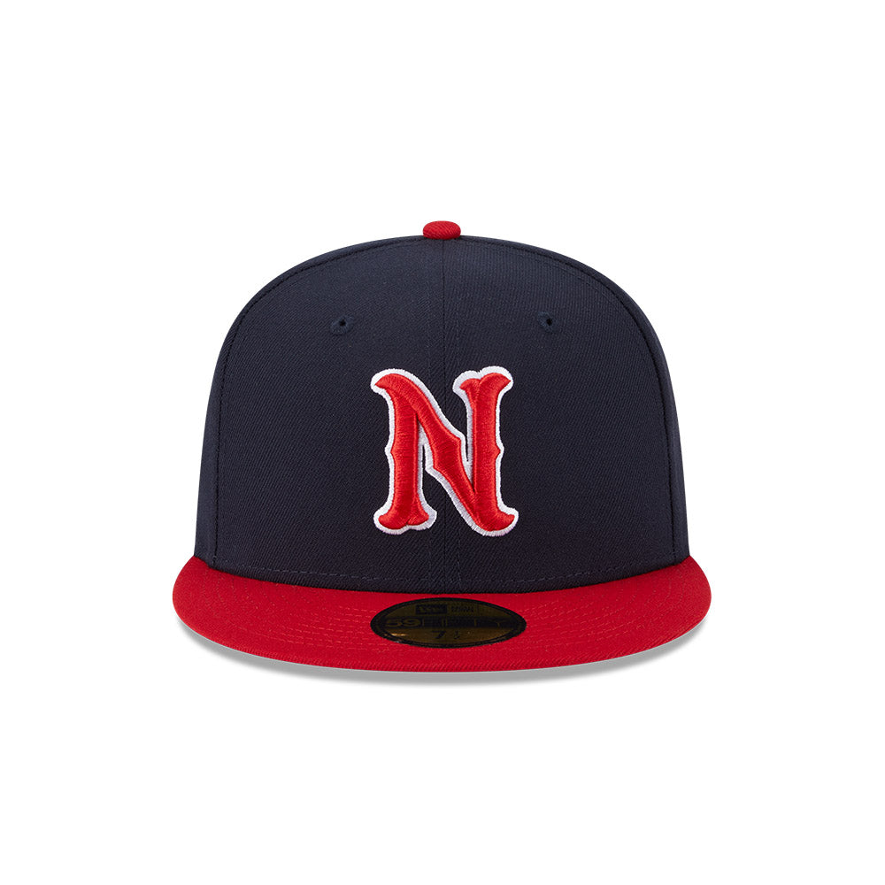 Nashville Sounds MiLB New Era Men's Navy/Red 59Fifty Authentic Collection Fitted Hat