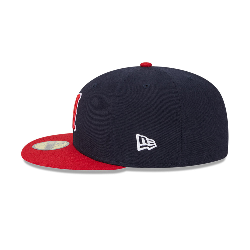Nashville Sounds MiLB New Era Men's Navy/Red 59Fifty Authentic Collection Fitted Hat