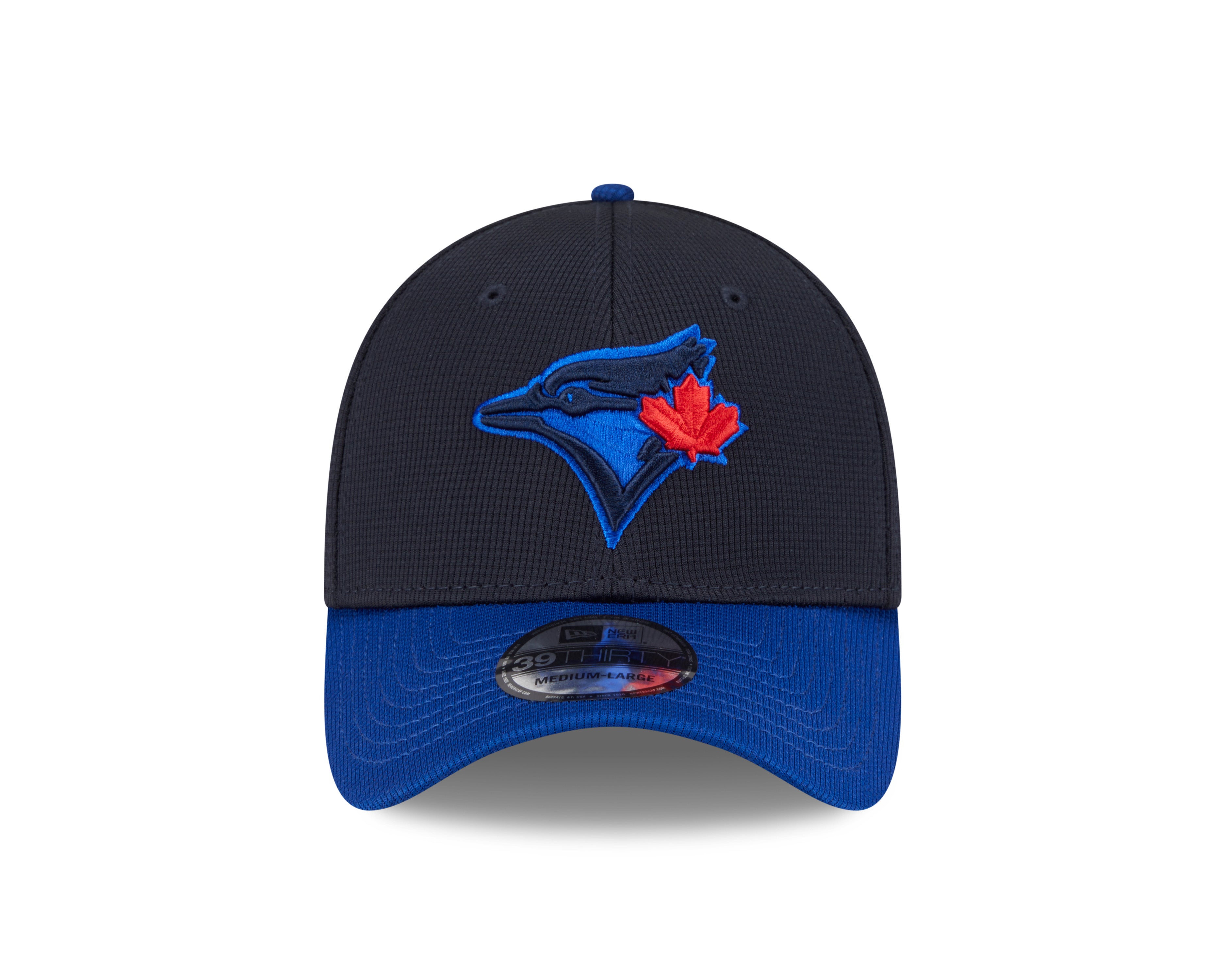 Toronto Blue Jays MLB New Era Men's Navy/Royal 39Thirty 2024 City Connect Stretch Fit Hat