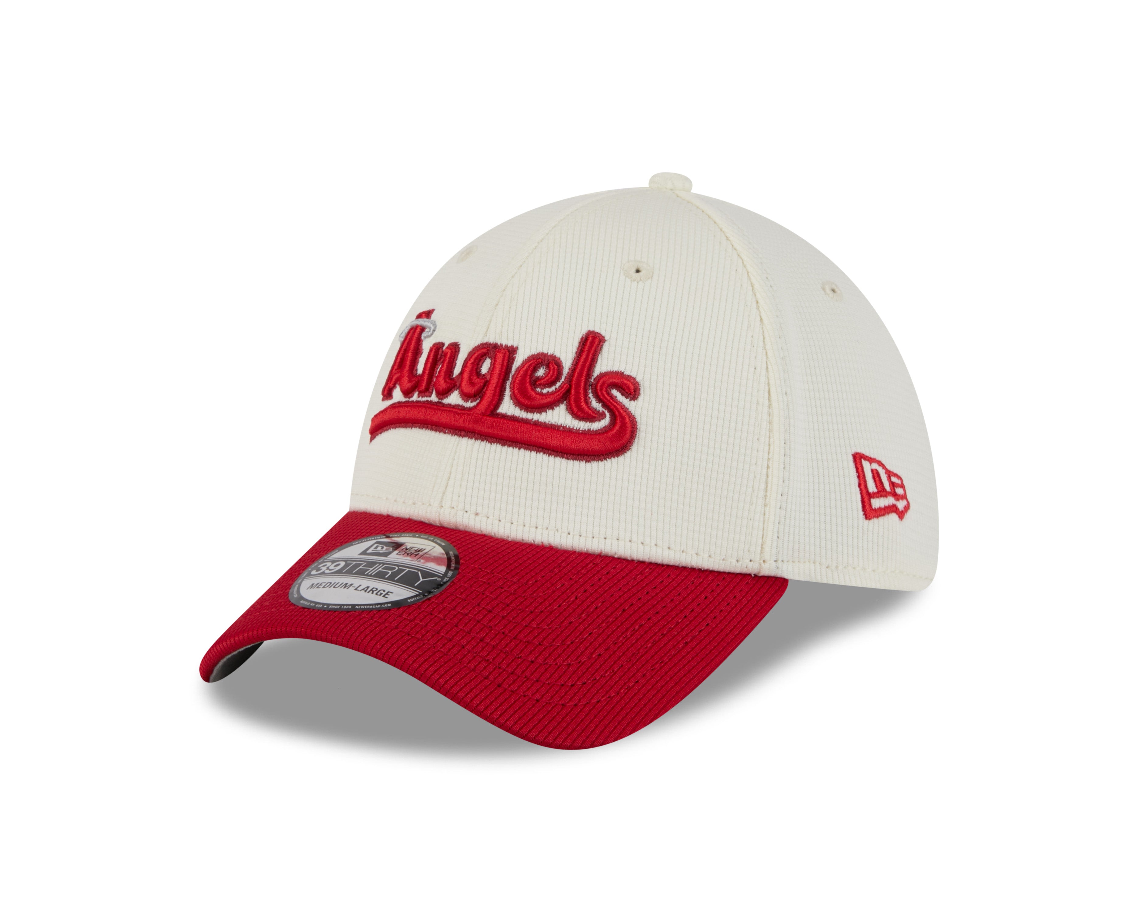 Casquette extensible City Connect 2022 beige/rouge New Era des Angels d'Anaheim pour homme
