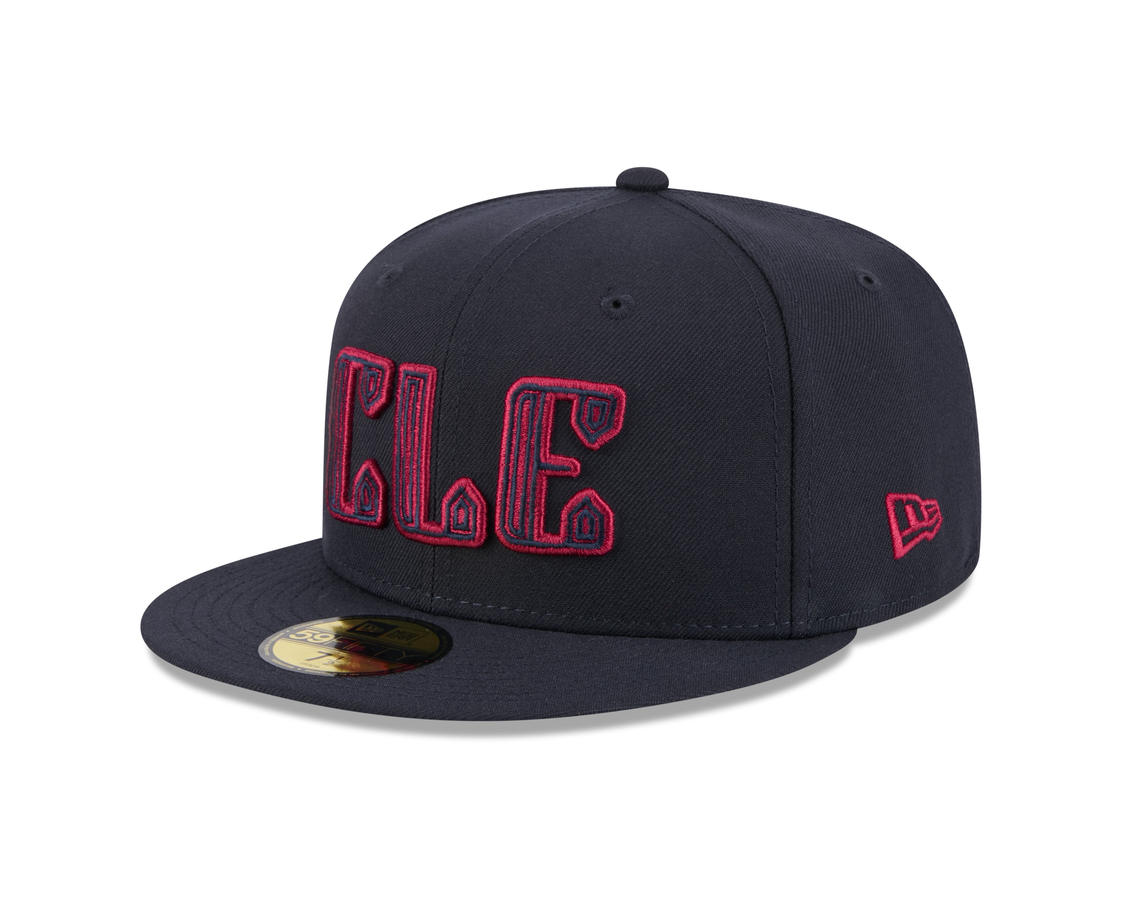 Casquette ajustée New Era 59Fifty City Connect 2024 pour homme, bleu marine, des Cleveland Guardians de la MLB