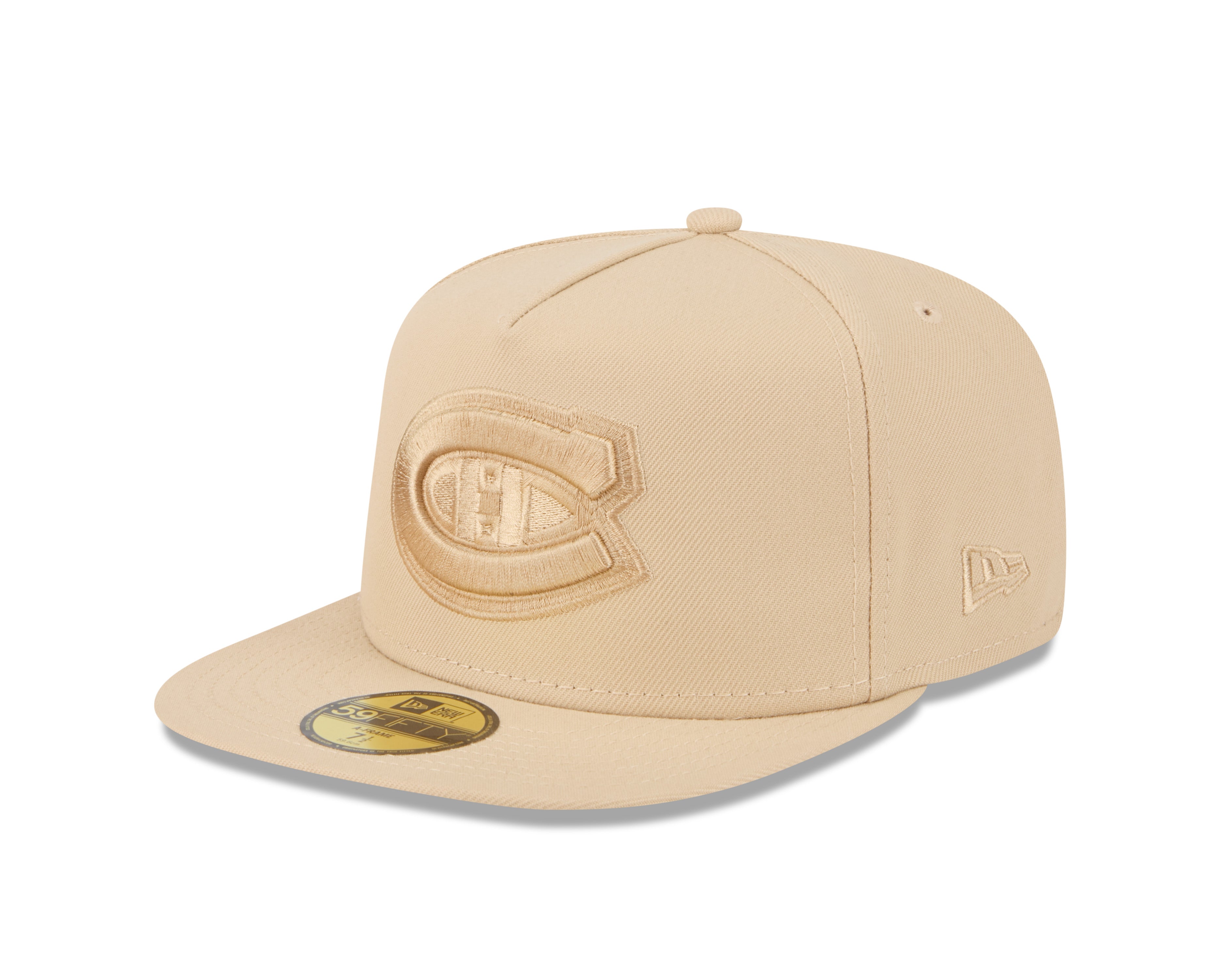 Casquette ajustée New Era 59Fifty A-Frame beige pour homme des Canadiens de Montréal (NHL)