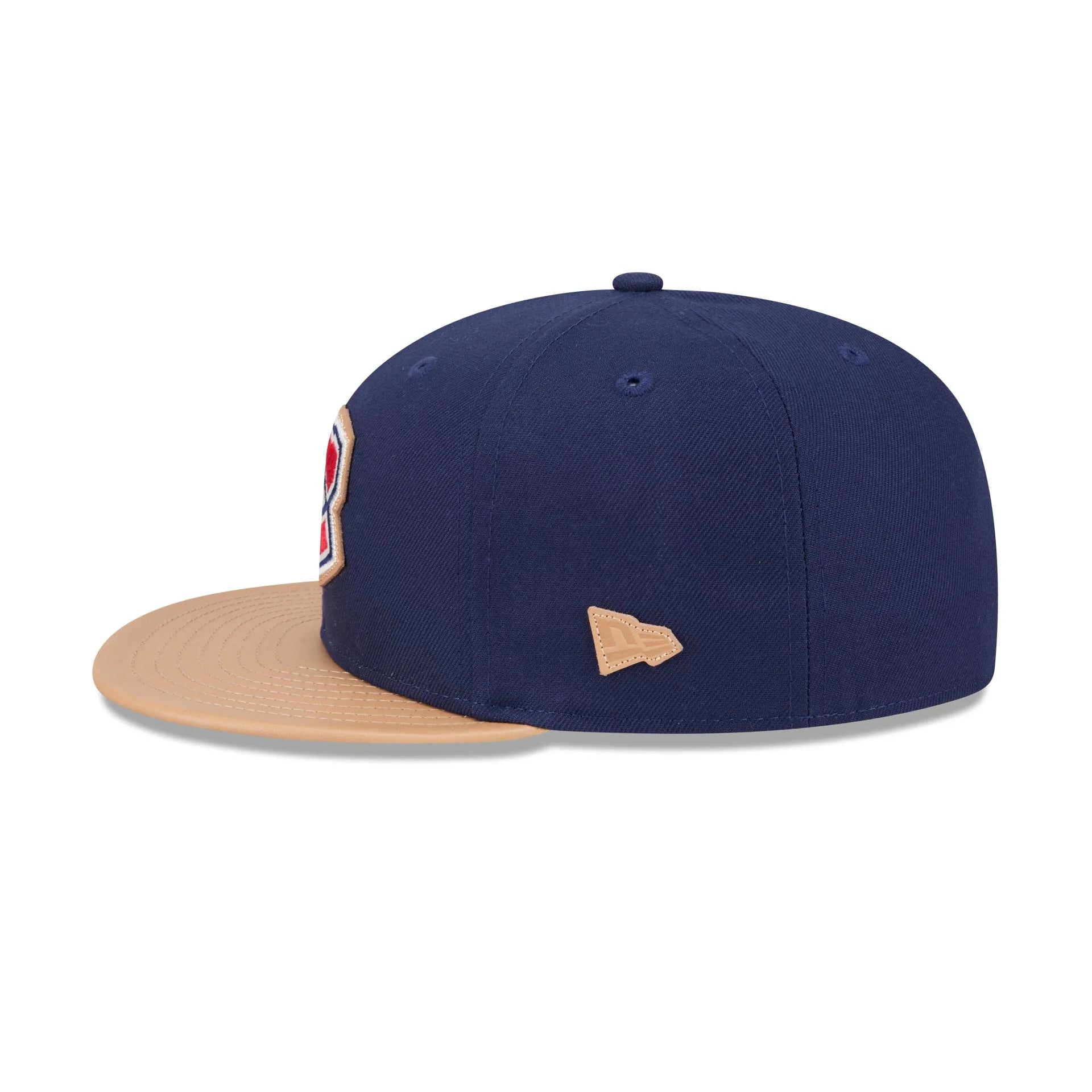 Casquette ajustée en cuir bleu royal/beige New Era 59Fifty pour homme des Canadiens de Montréal (NHL)