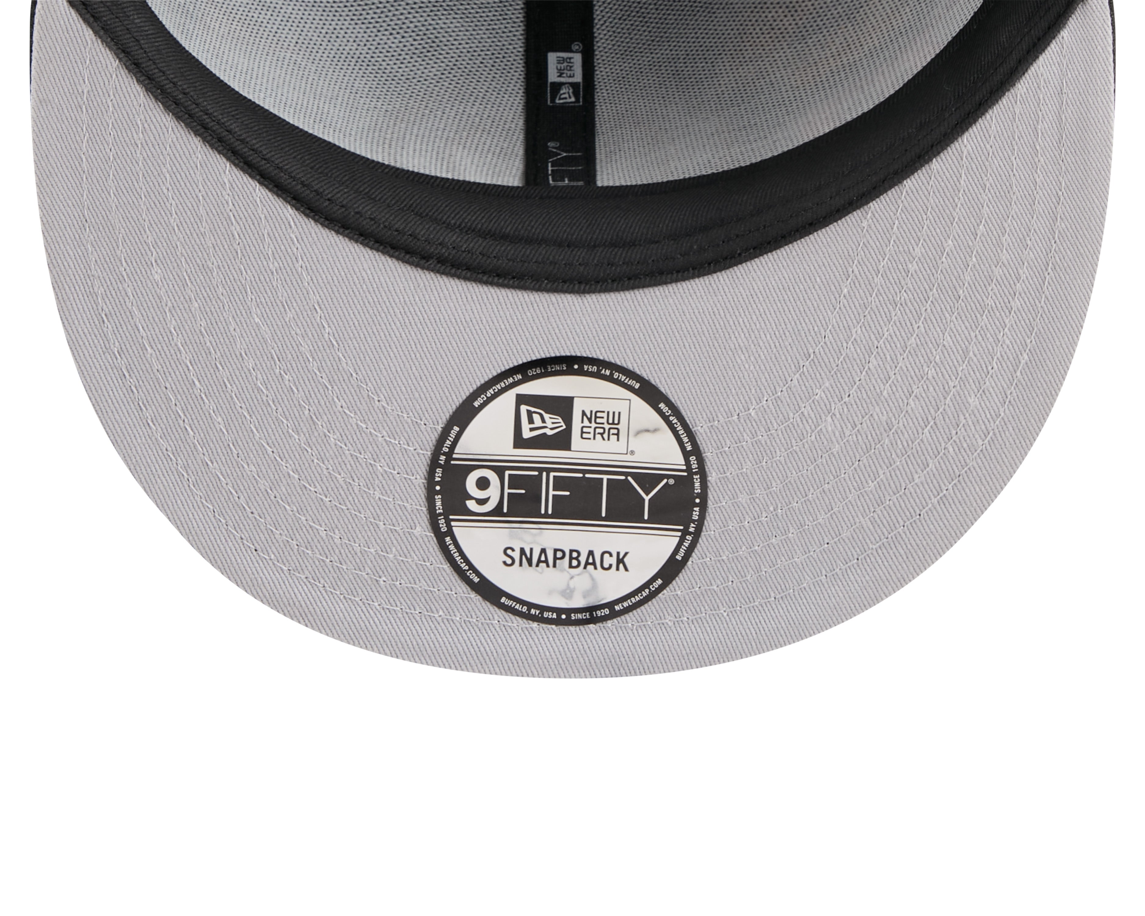 Original Six NHL New Era Men's Black 9Fifty All Over Logo Snapback