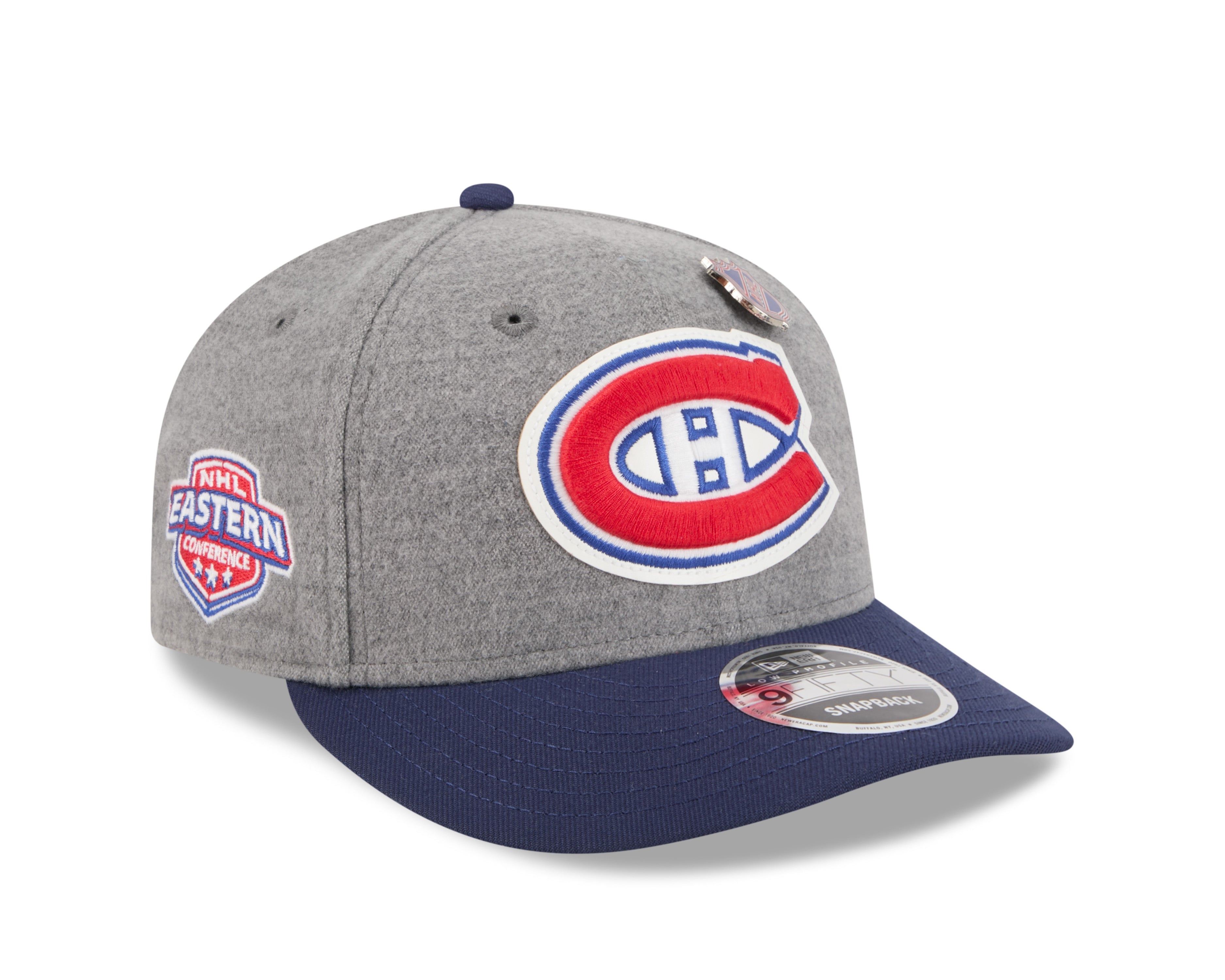 Montreal Canadiens NHL New Era Men's Grey Melton 9Fifty Wool Snapback