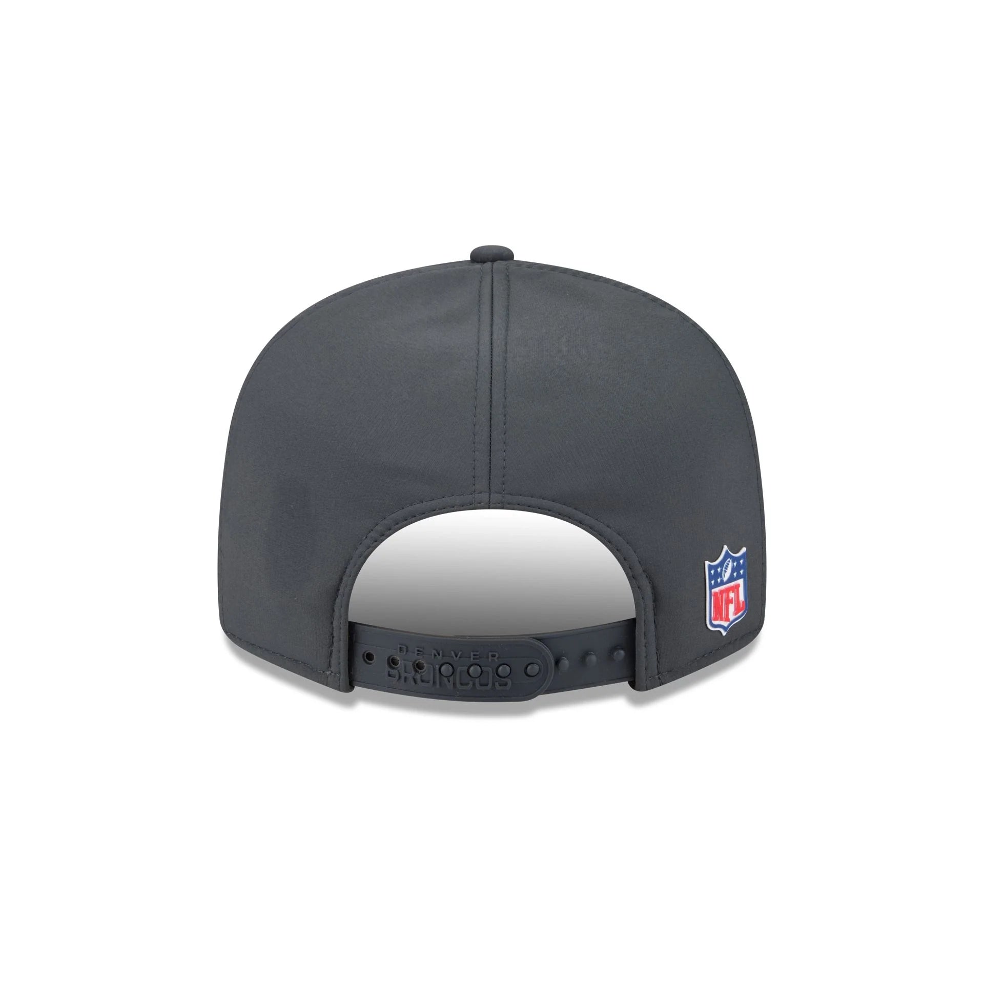 Denver Broncos NFL New Era Men's Charcoal 9Fifty 2025 Sideline Split Panel Snapback