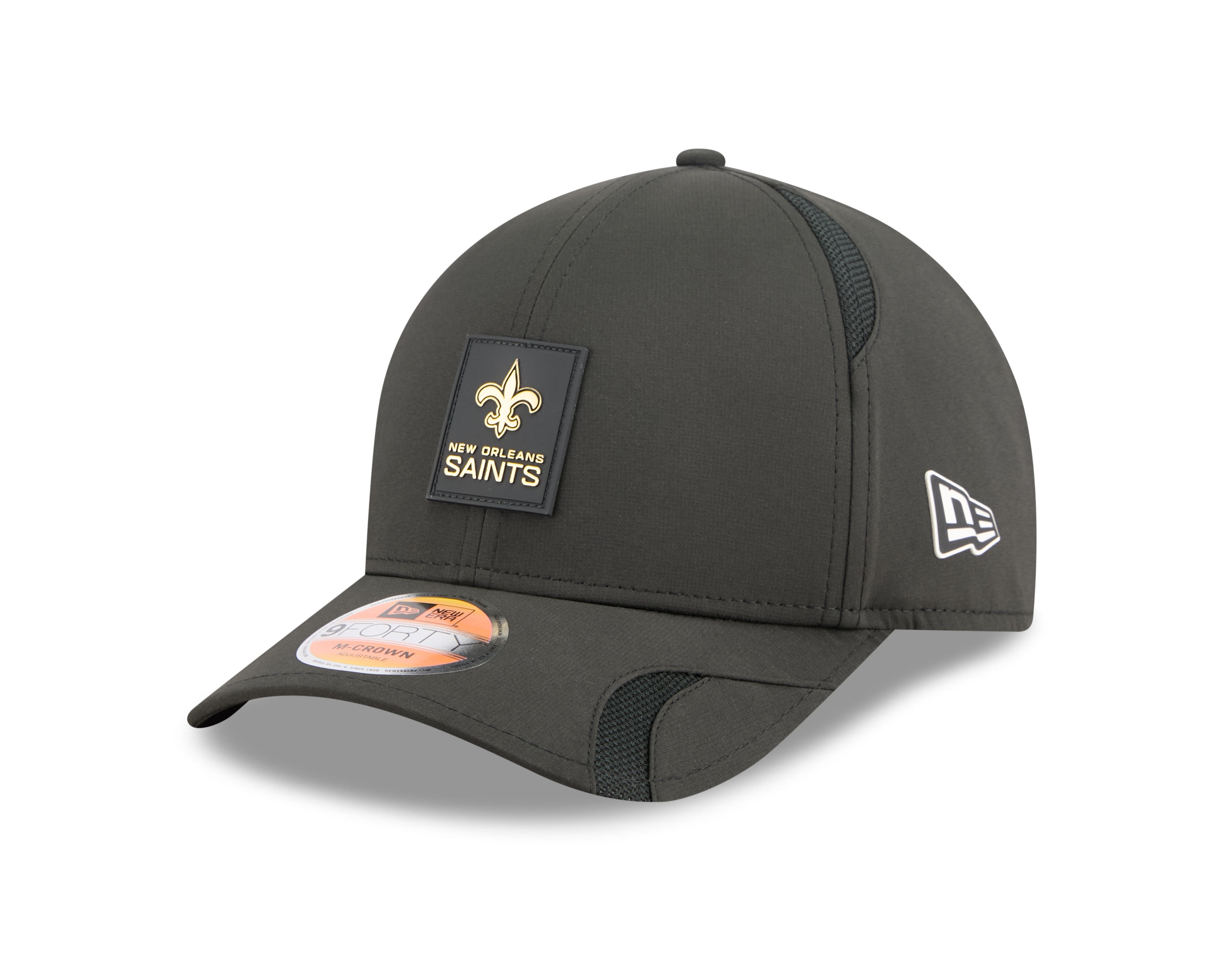 New Orleans Saints NFL New Era Men's Black 9Forty 2025 Sideline M-Crown Snapback