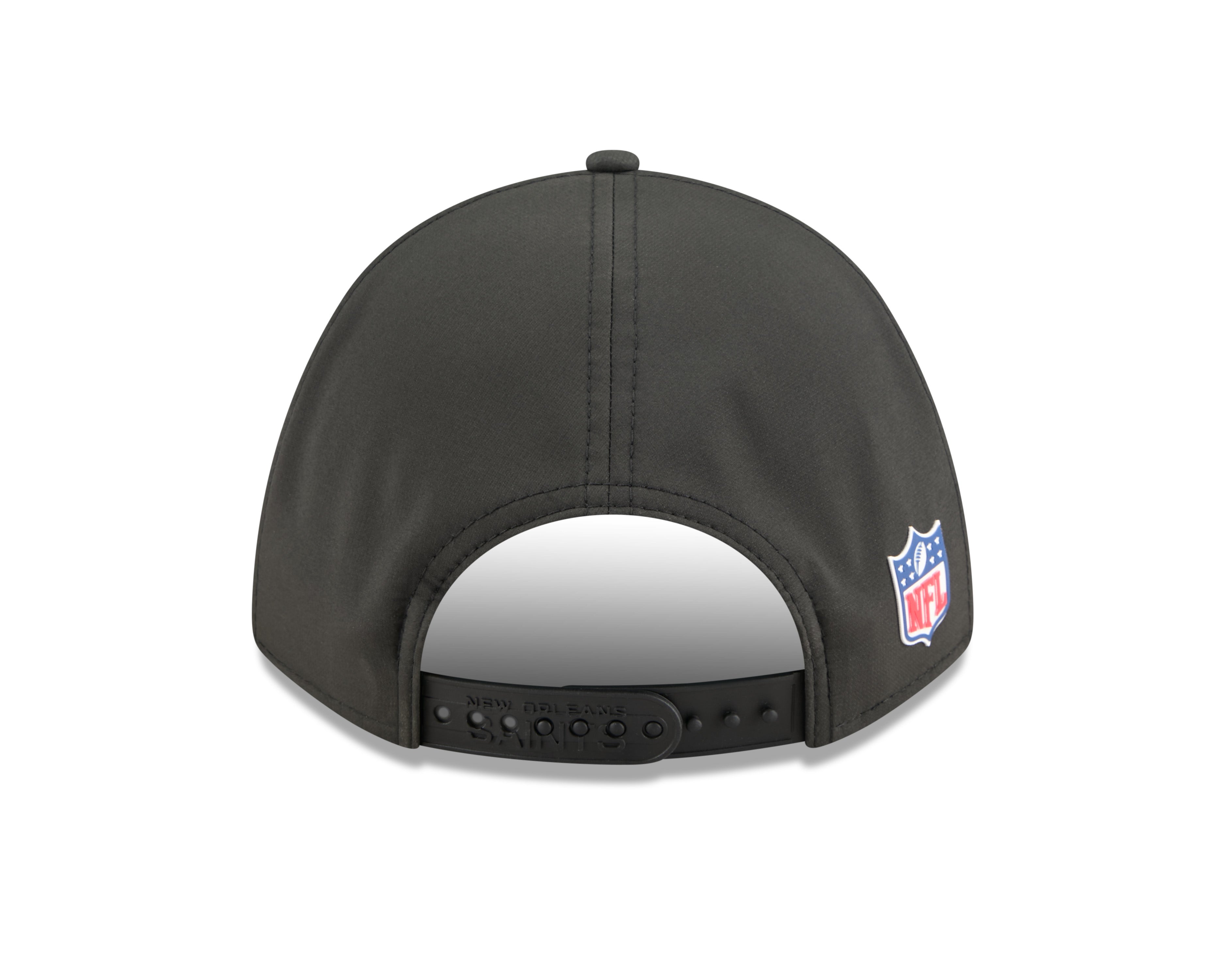 New Orleans Saints NFL New Era Men's Black 9Forty 2025 Sideline M-Crown Snapback