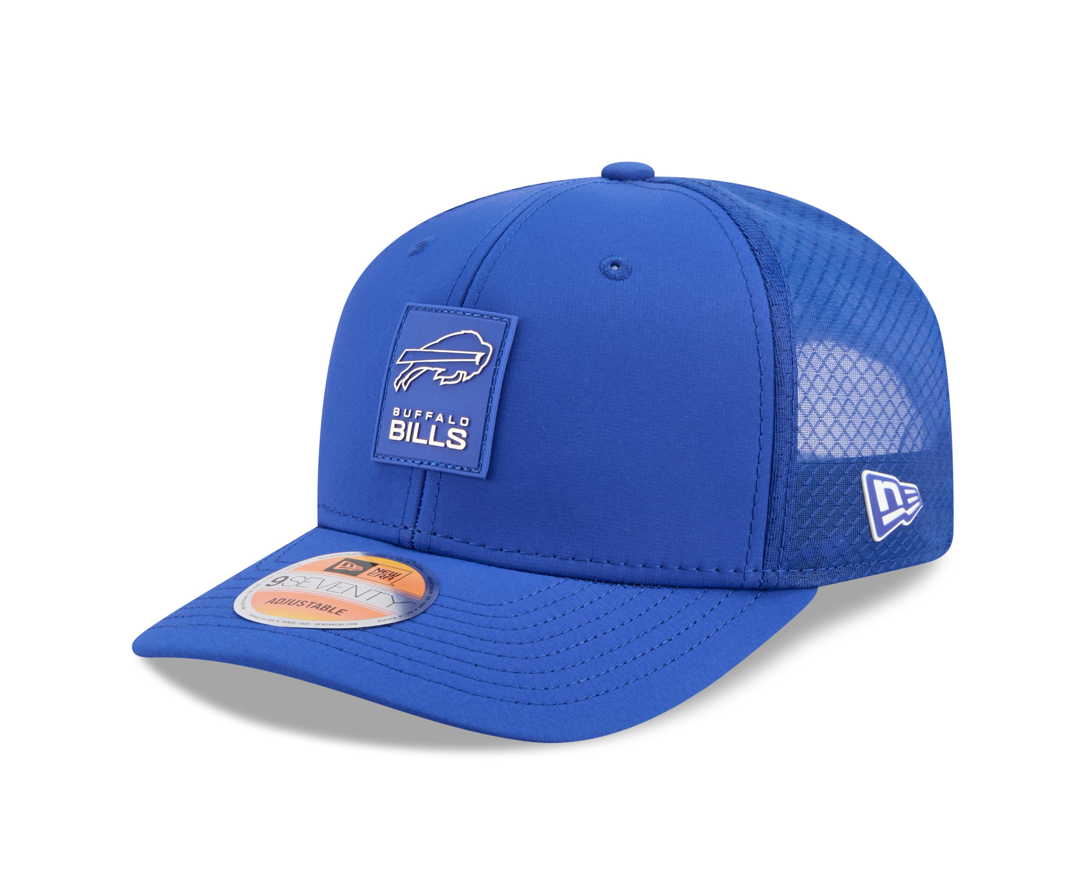 Casquette snapback New Era bleu roi 9Seventy 2025 Sideline Hot Weather des Buffalo Bills NFL pour homme