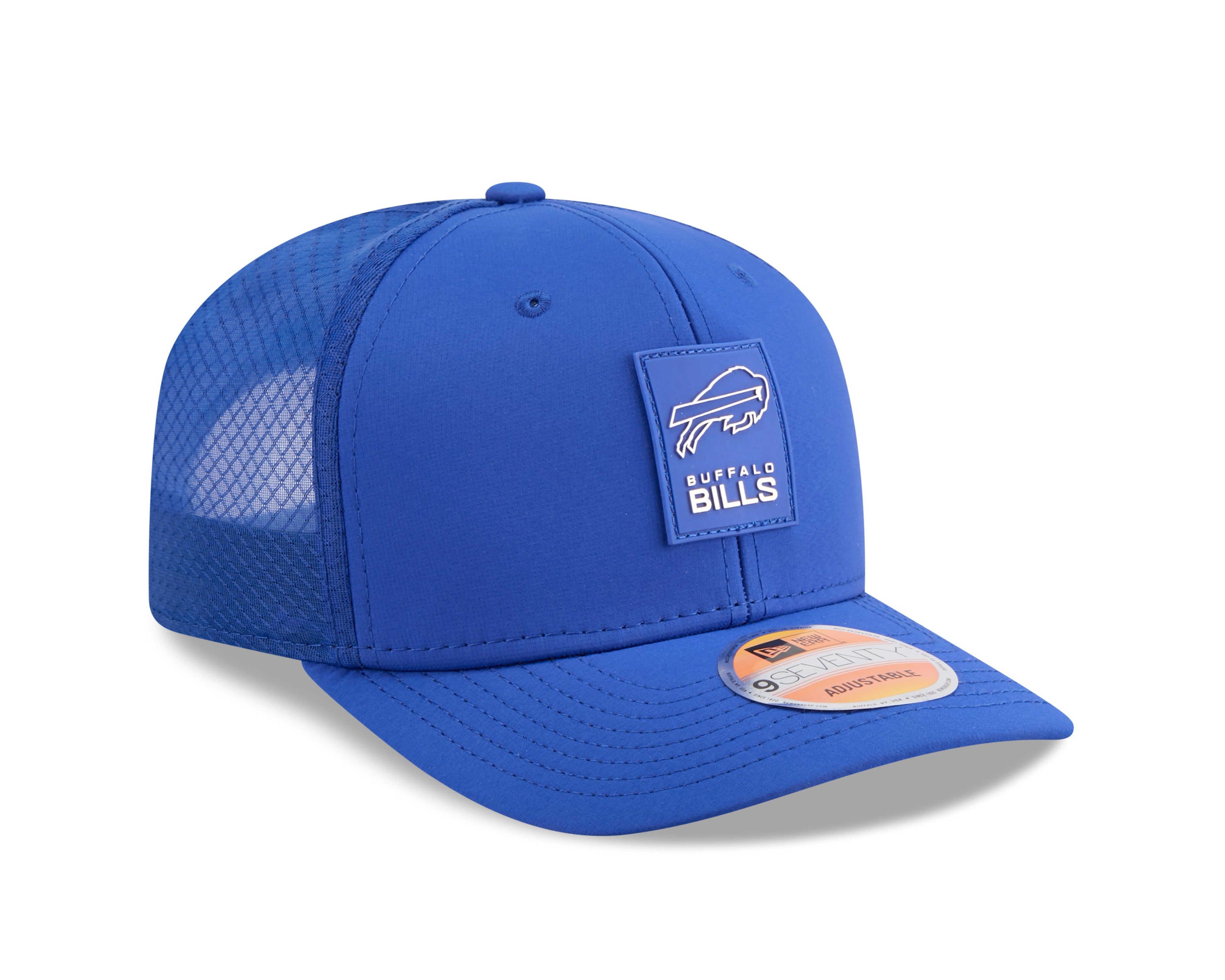 Casquette snapback New Era bleu roi 9Seventy 2025 Sideline Hot Weather des Buffalo Bills NFL pour homme