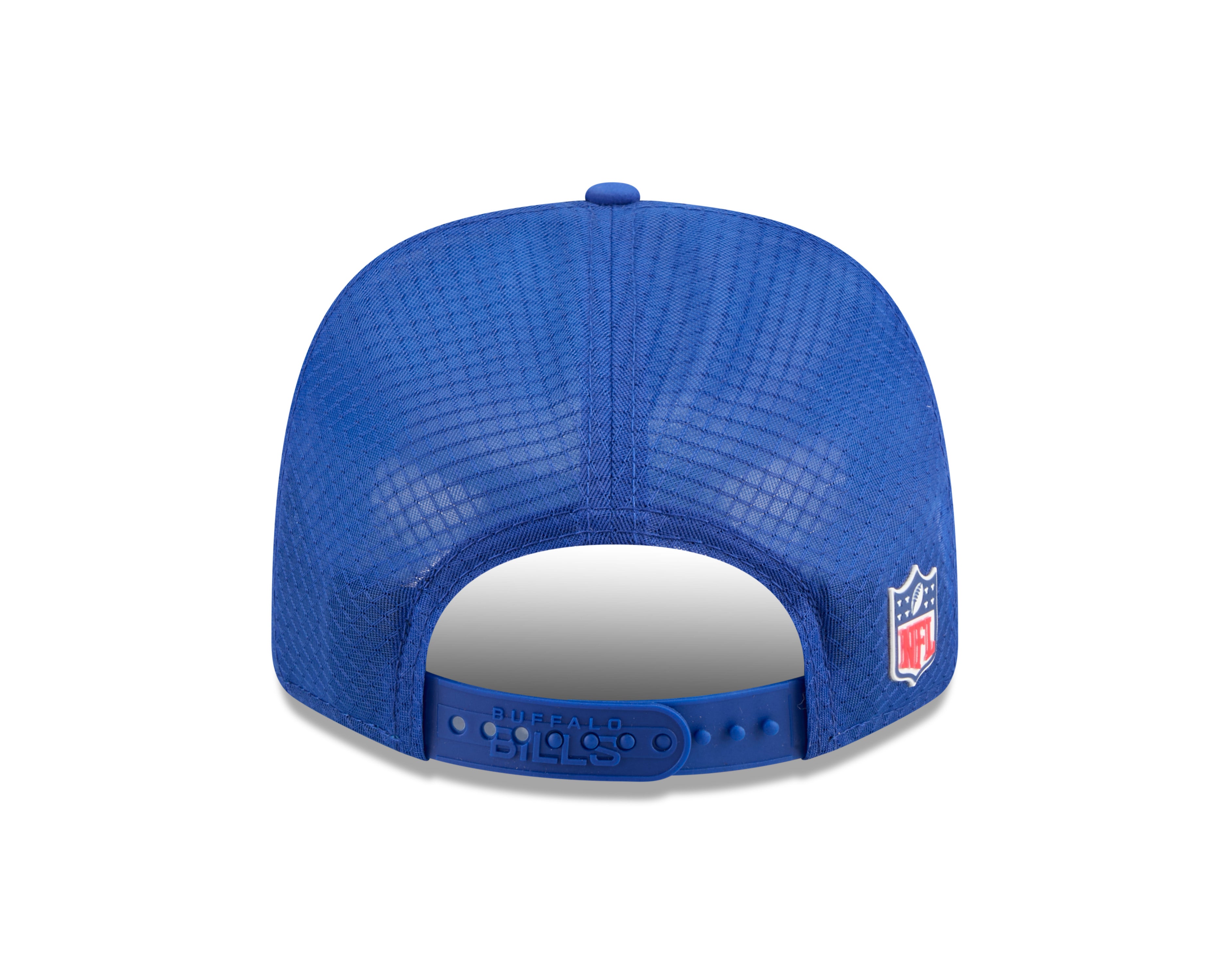 Buffalo Bills NFL New Era Men's Royal Blue 9Seventy 2025 Sideline Hot Weather Trucker Snapback