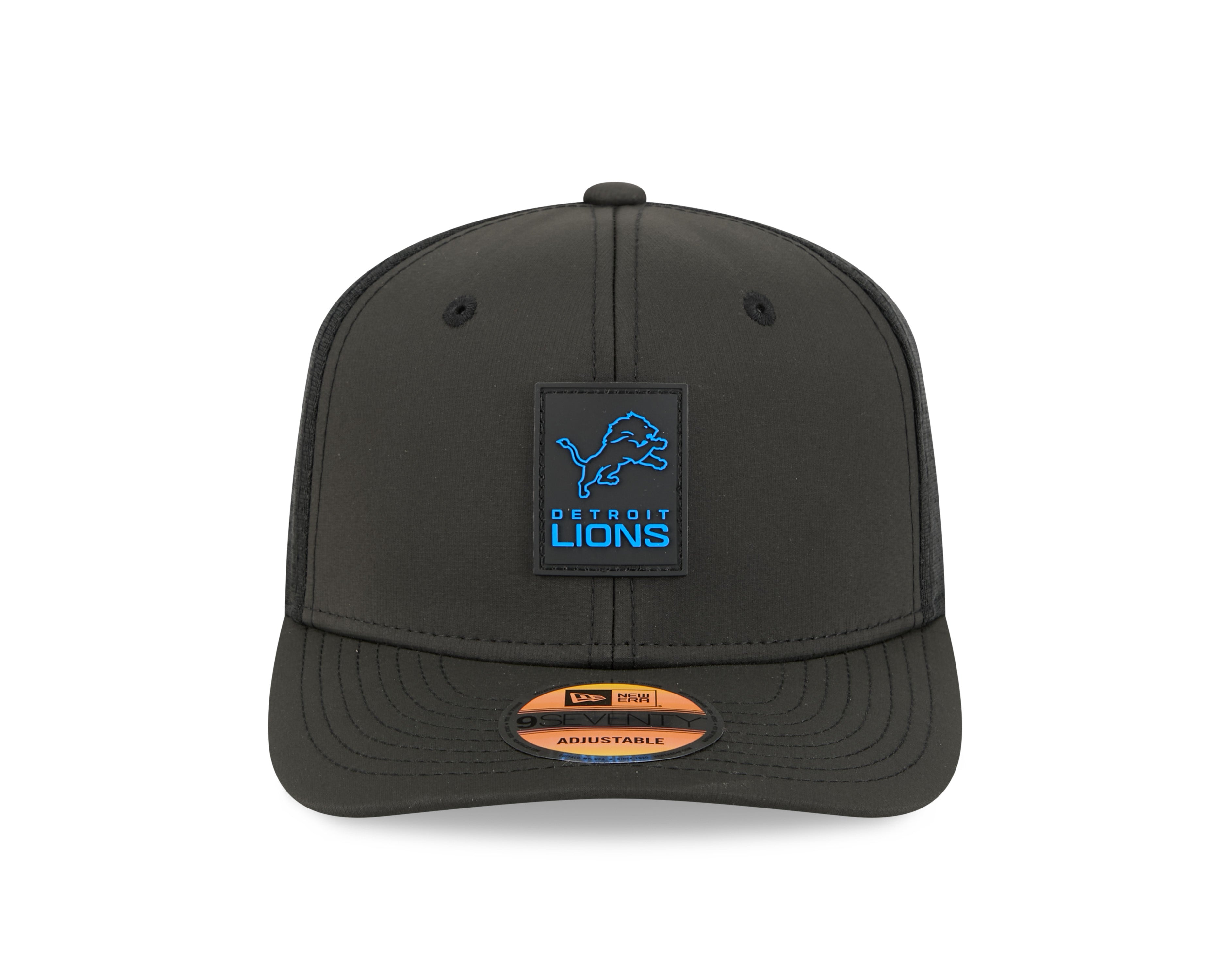 Detroit Lions NFL New Era Men's Black 9Seventy 2025 Sideline Hot Weather Trucker Snapback