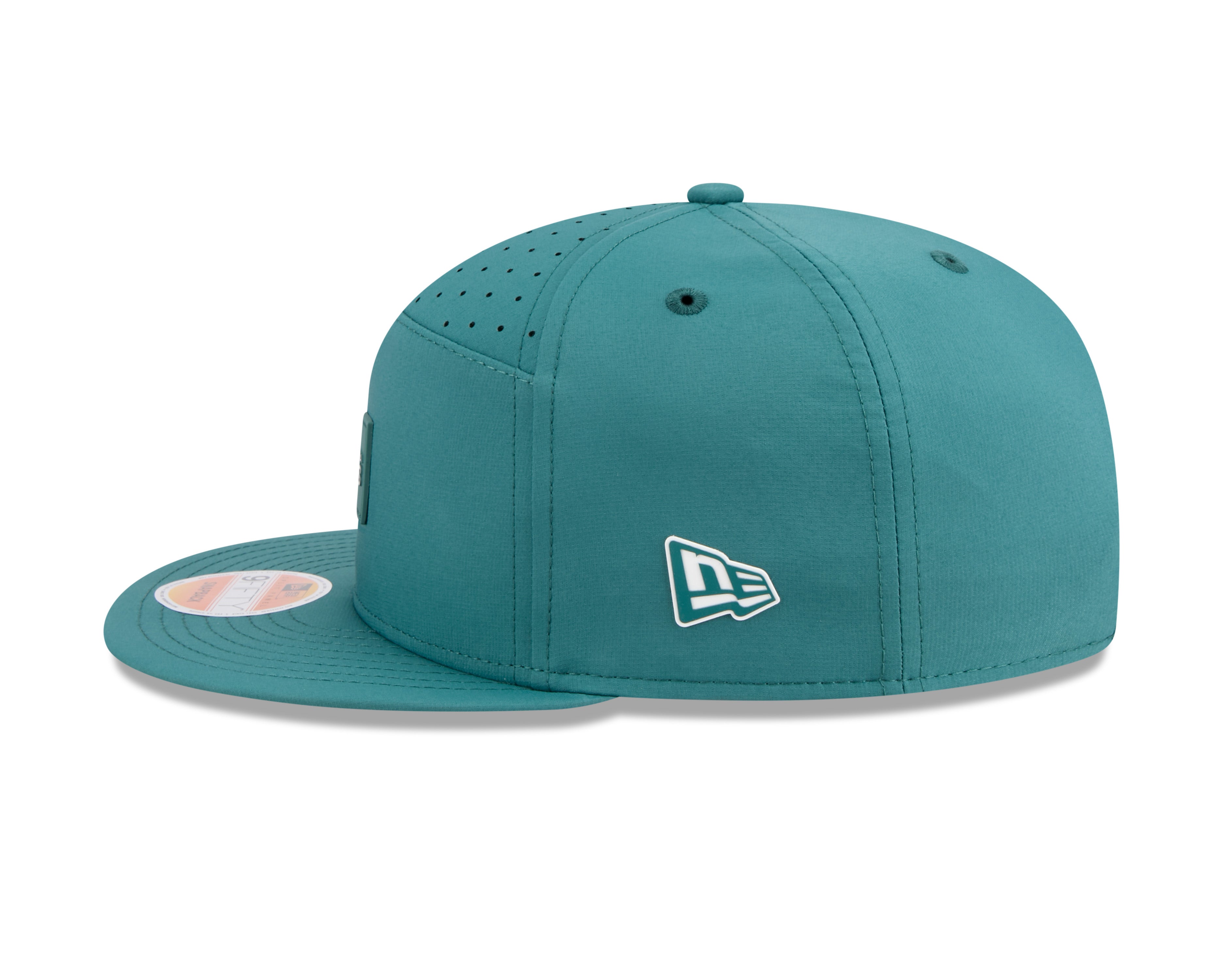 Philadelphia Eagles NFL New Era Men's Green 9Fifty 2025 Sideline Hot Weather Split Panel Snapback