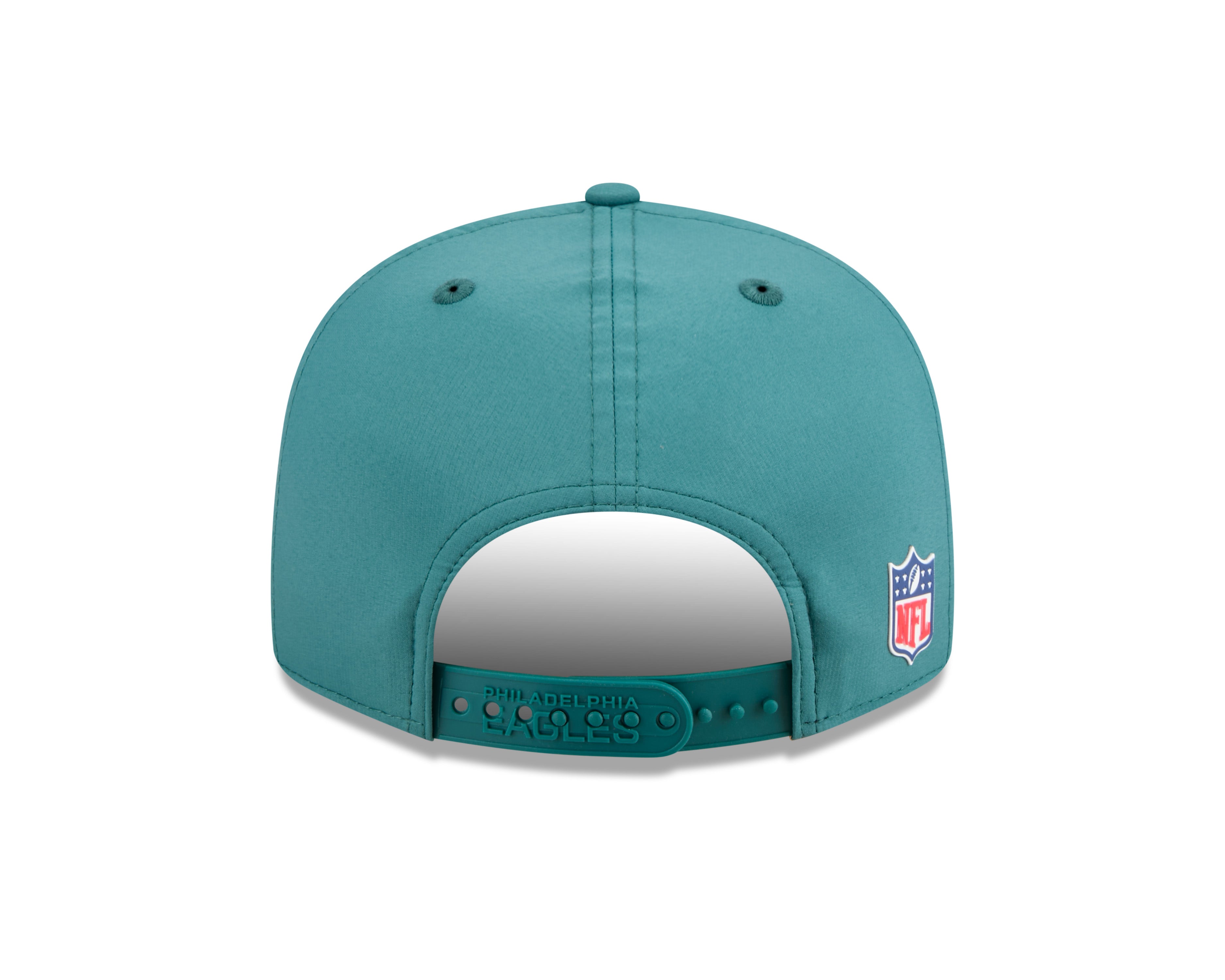 Philadelphia Eagles NFL New Era Men's Green 9Fifty 2025 Sideline Hot Weather Split Panel Snapback