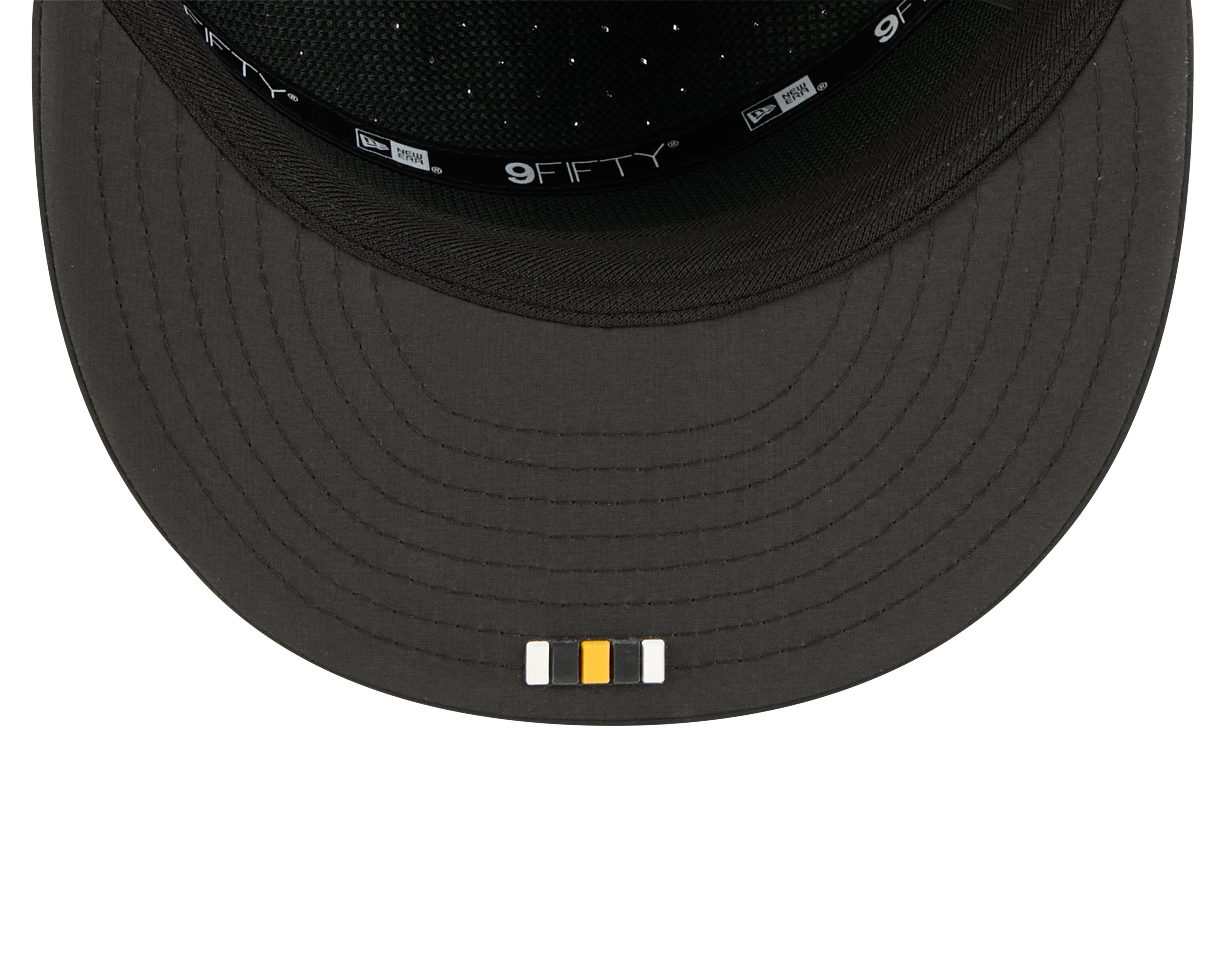 Pittsburgh Steelers NFL New Era Men's Black 9Fifty 2025 Sideline Hot Weather Split Panel Snapback