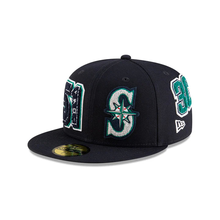 Ichiro Suzuki Hall Of Fame 2025 Seattle Mariners MLB New Era Men's Navy 59Fifty Fitted Hat