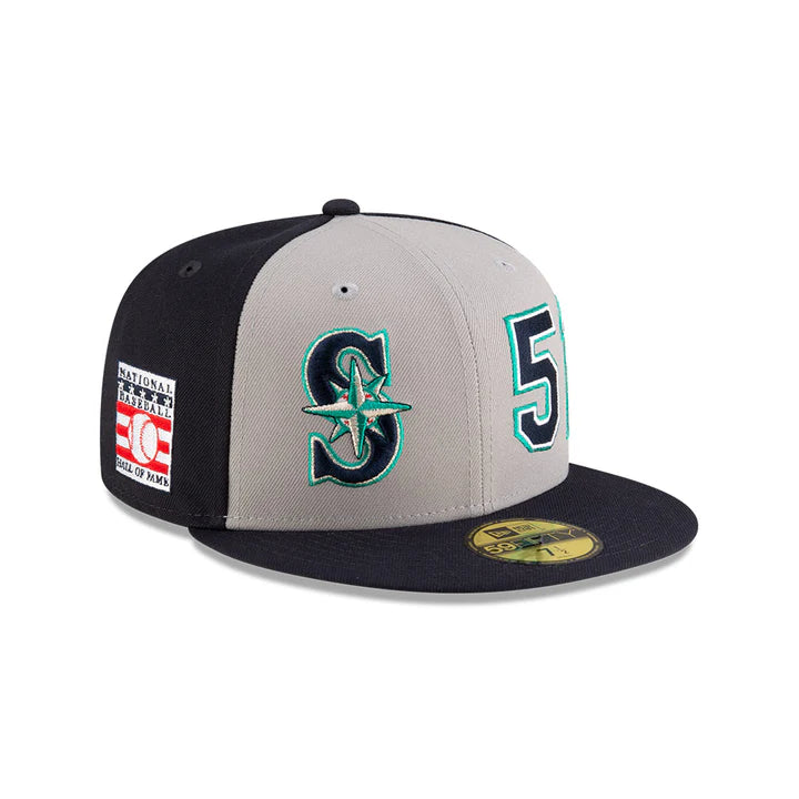 Casquette ajustée 59Fifty bleu marine/gris New Era pour homme, Ichiro Suzuki Hall of Fame 2025 des Seattle Mariners de la MLB