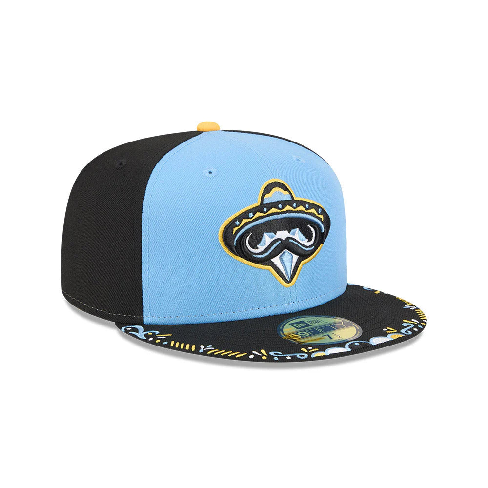 Arkansas Travelers MiLB New Era Men's Royal/Navy 59Fifty Copa De La Diversion Fitted Hat