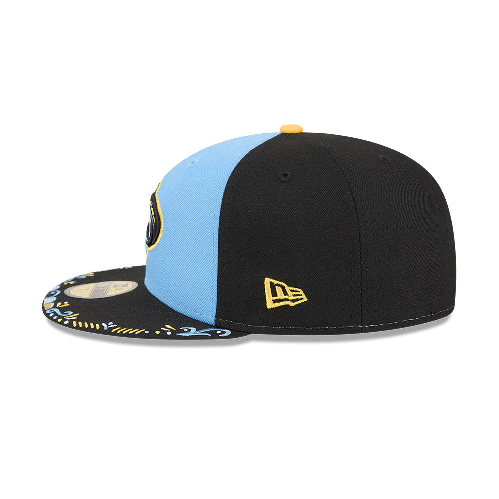 Arkansas Travelers MiLB New Era Men's Royal/Navy 59Fifty Copa De La Diversion Fitted Hat