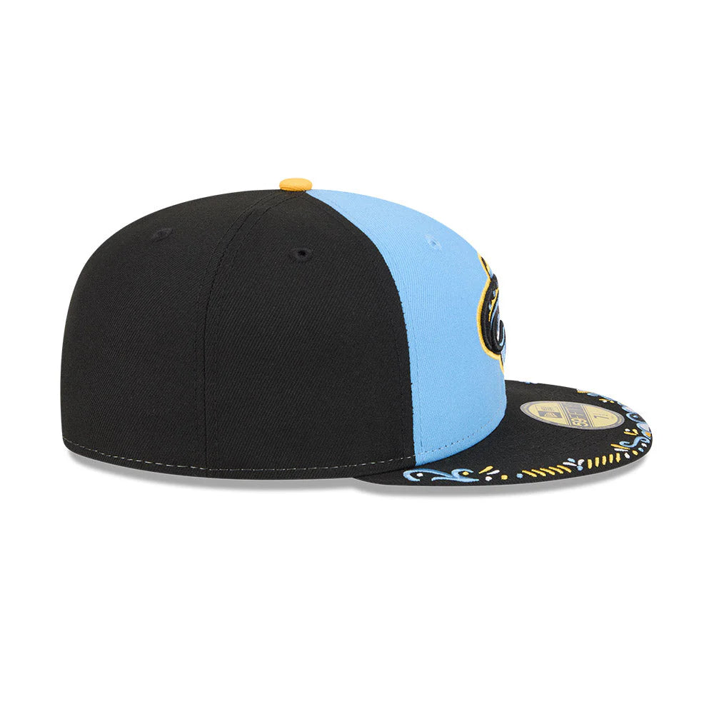 Arkansas Travelers MiLB New Era Men's Royal/Navy 59Fifty Copa De La Diversion Fitted Hat