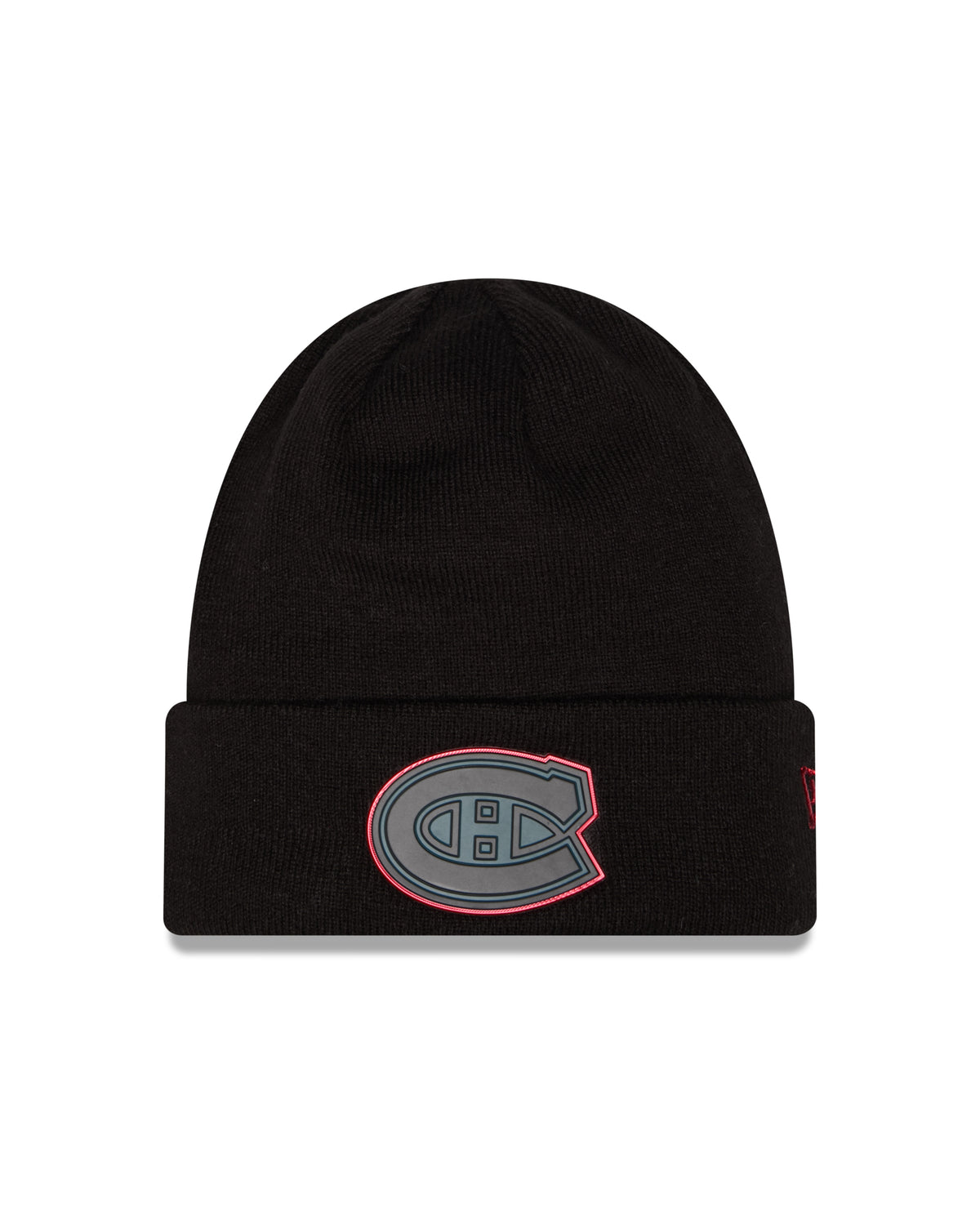Montreal Canadiens NHL New Era Men's Black Chrome Beanie Knit Hat