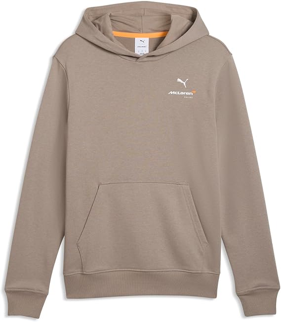 McLaren Racing F1 Puma Men's Gray Essentials Relaxed Hoodie