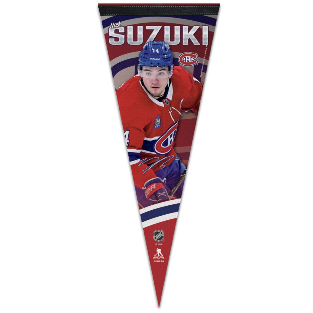 Nick Suzuki Montreal Canadiens NHL WinCraft 12"x30" Premium Pennant