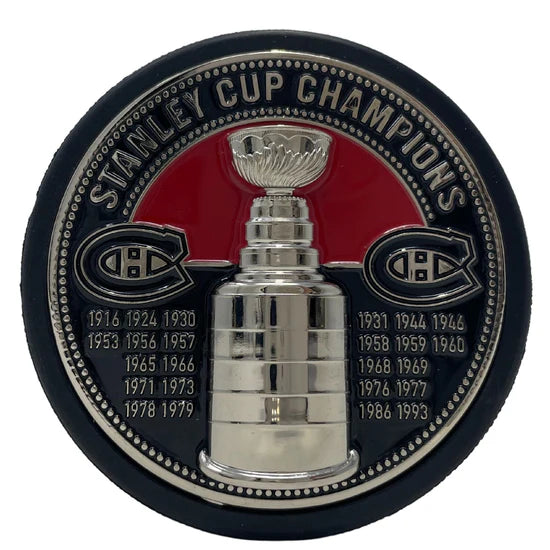 Montreal Canadiens NHL Ultra 3D Stanley Cup Medallion Hockey Puck