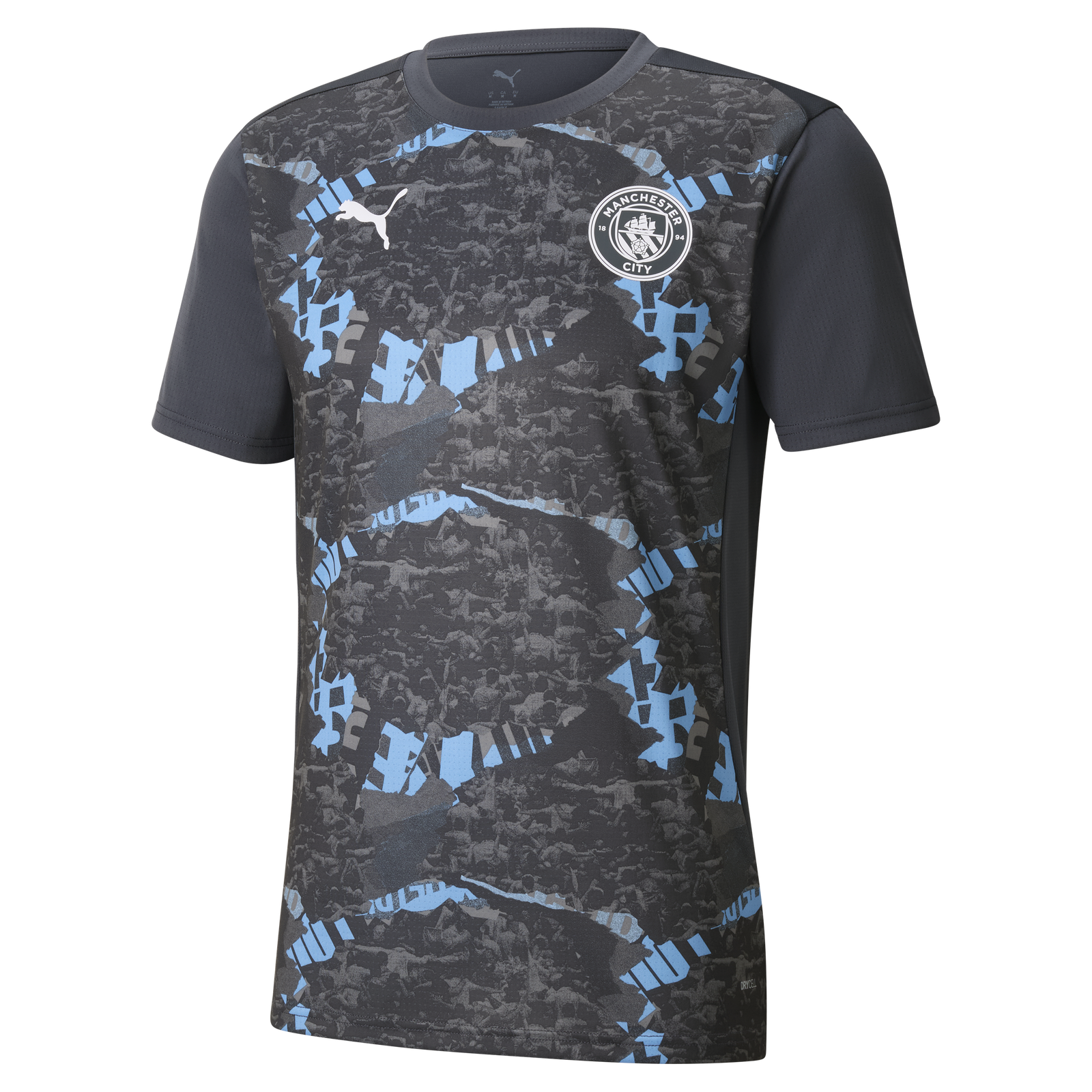 Maillot pré-match Puma Manchester City EPL gris pour homme 2024/25