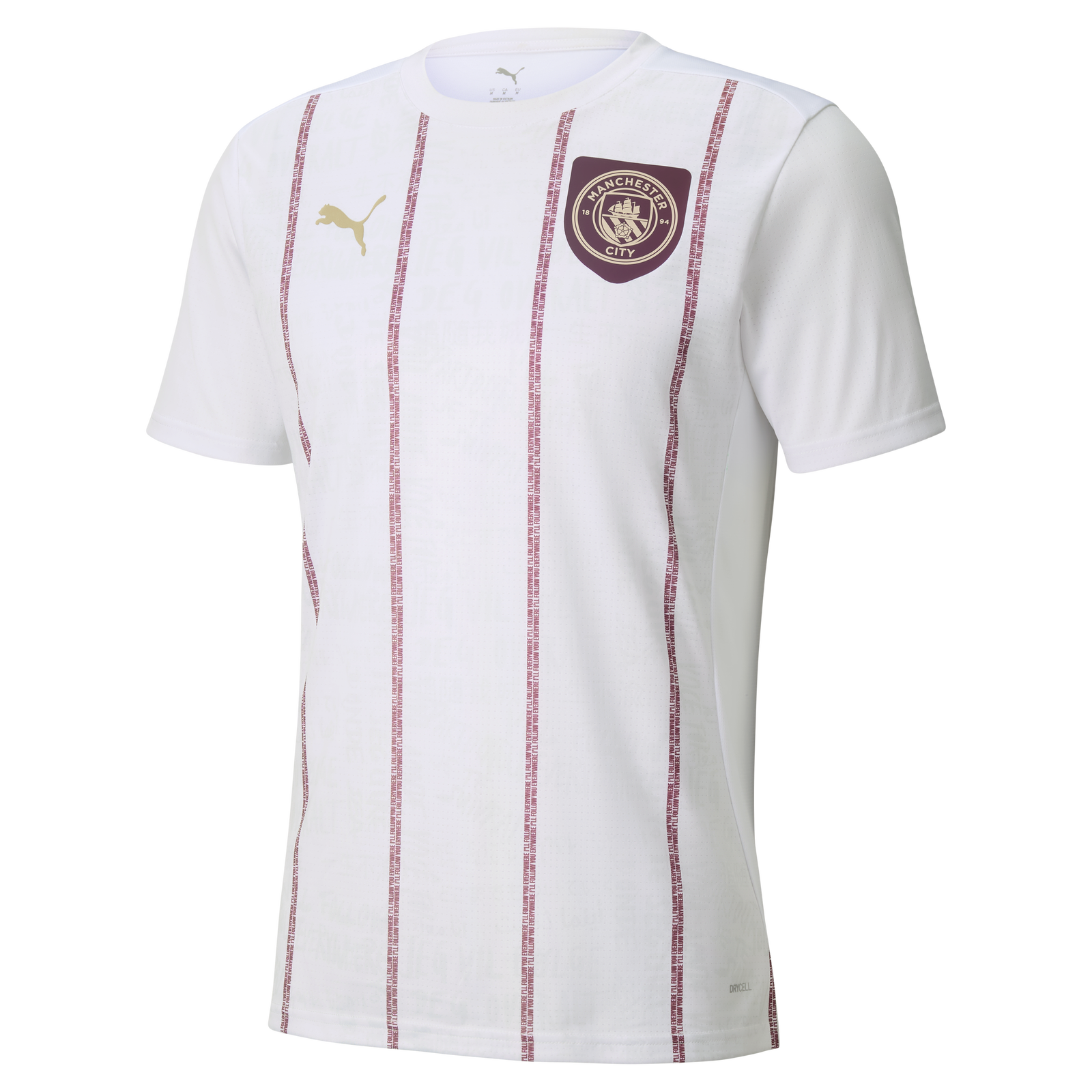 Maillot d'avant-match Puma Manchester City EPL 2024/25 blanc pour homme