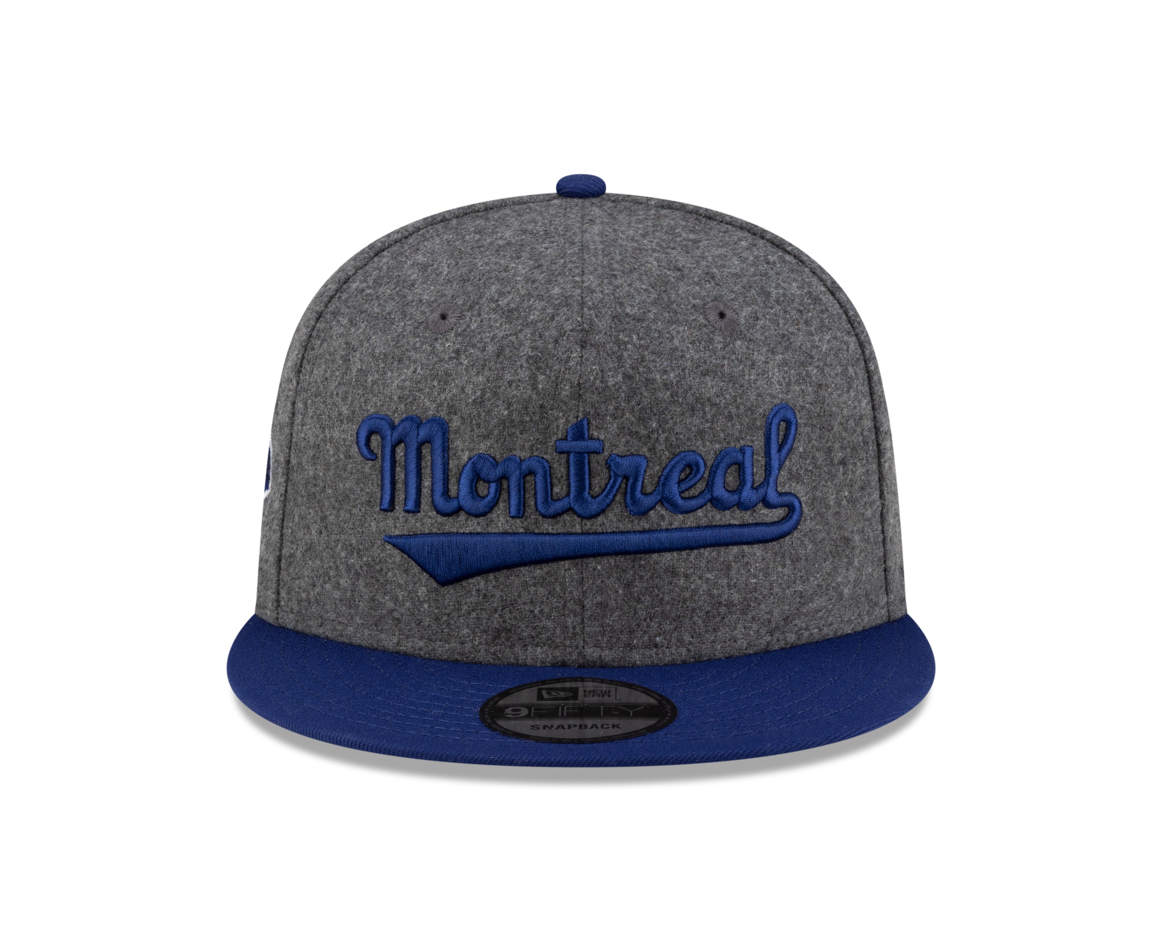 Montreal Royals MiLB New Era Men's Grey Melton 9Fifty Vintage Snapback