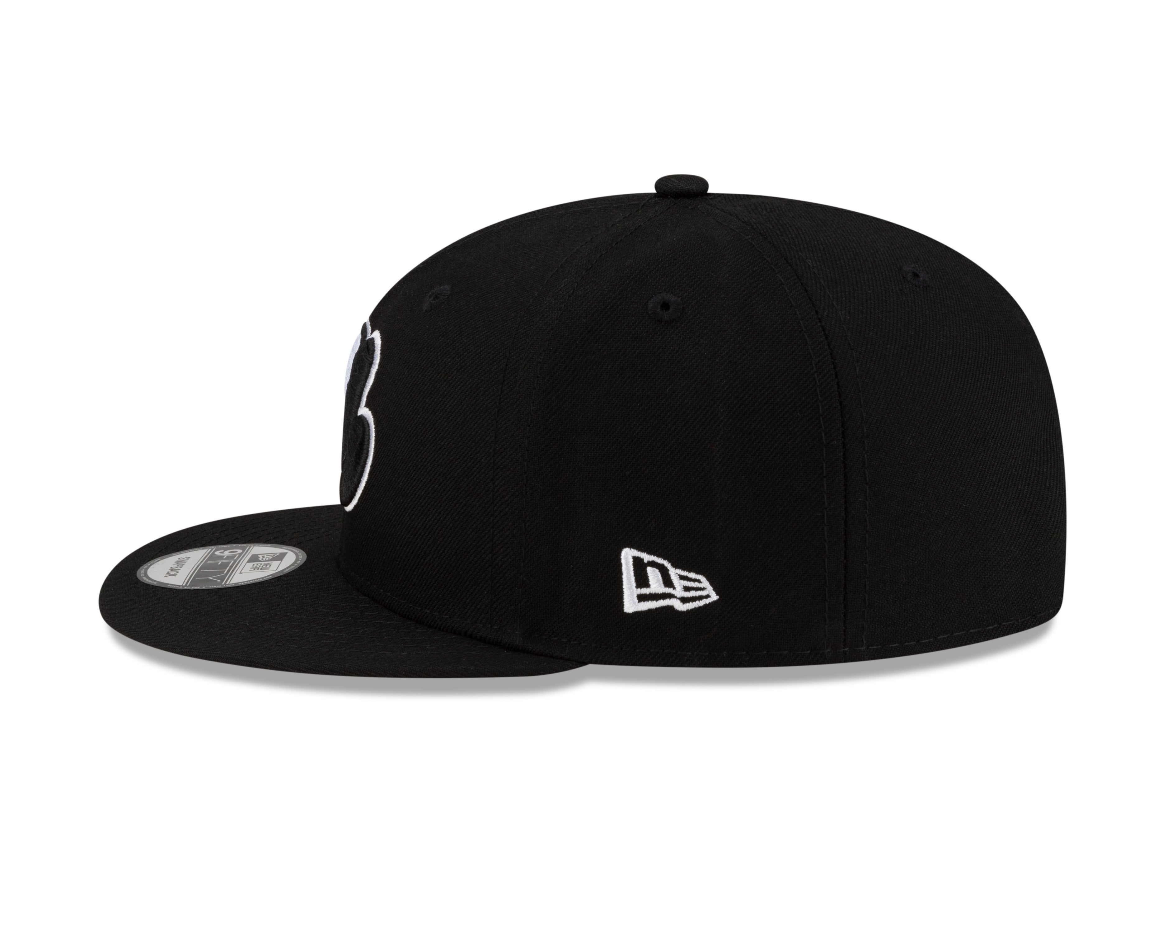 Montreal Expos MLB New Era Men's Black/White 9Fifty Cooperstown National League Patch Snapback