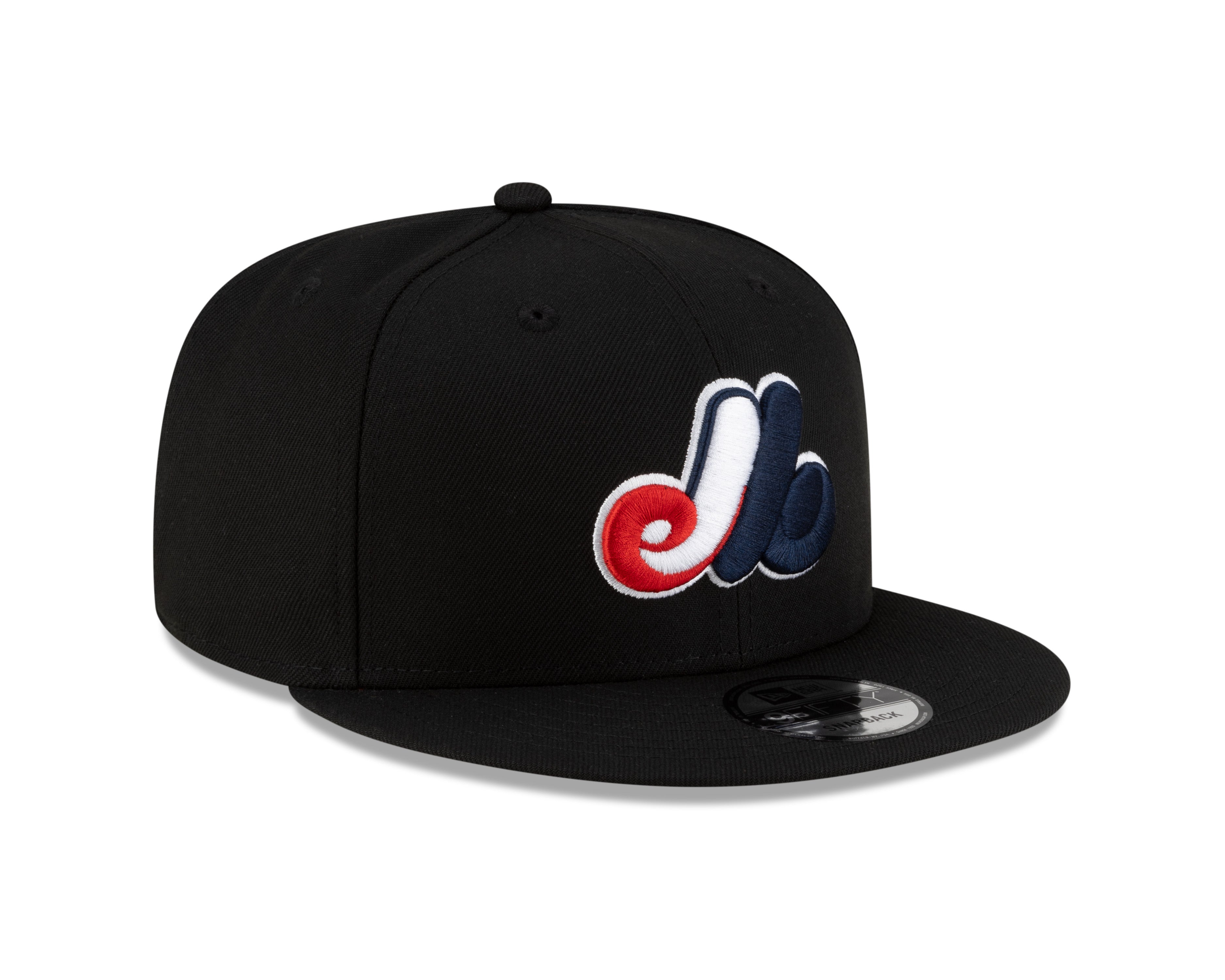 Montreal Expos MLB New Era Men's Black 9Fifty Cooperstown Snapback