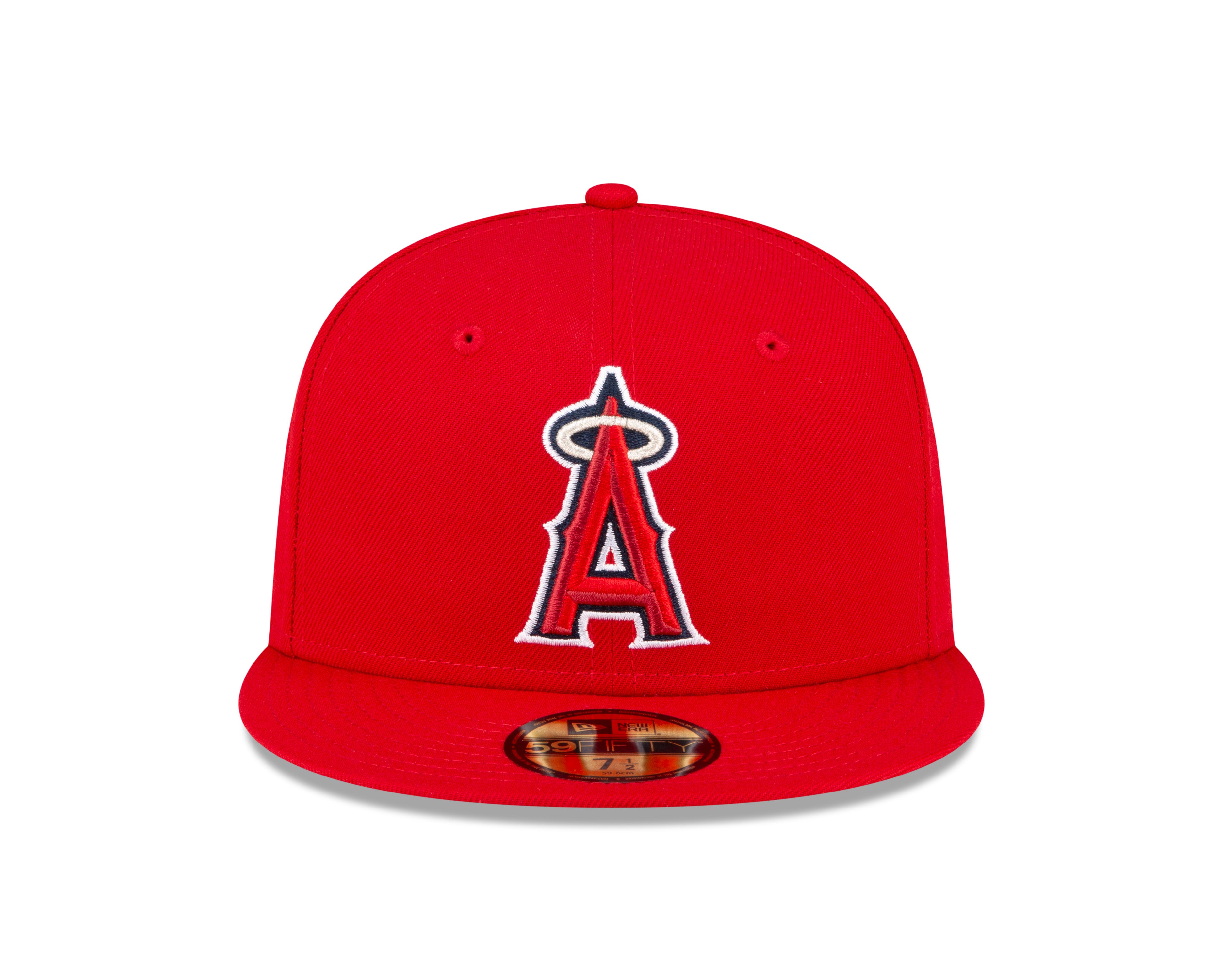 Los Angeles Angels MLB New Era Casquette ajustée 59Fifty Authentic Collection On Field pour hommes de coloris rouge