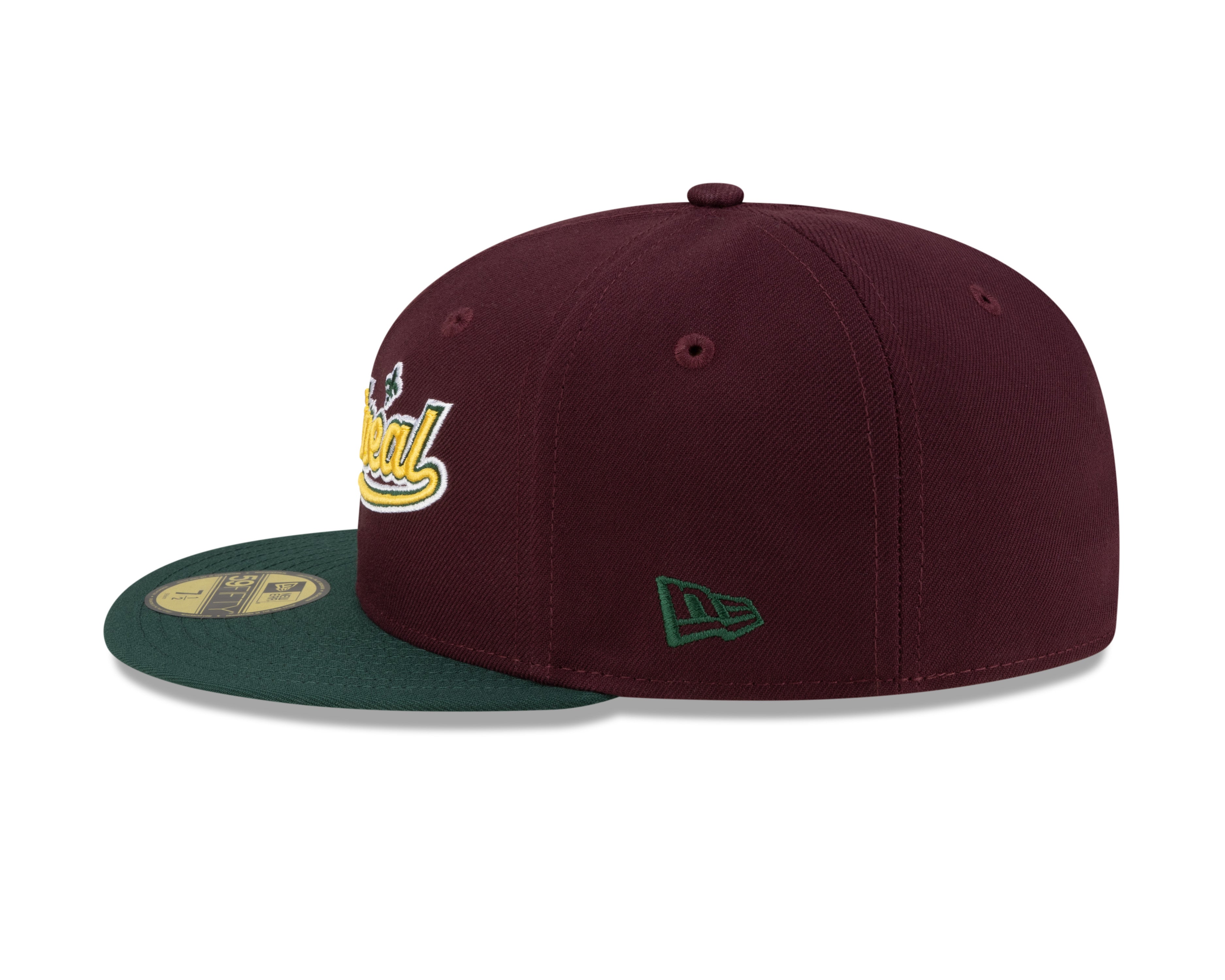 Expos de Montréal MLB New Era pour hommes marron/vert 59Fifty Olympic Stadium Patch Cooperstown Casquette ajustée