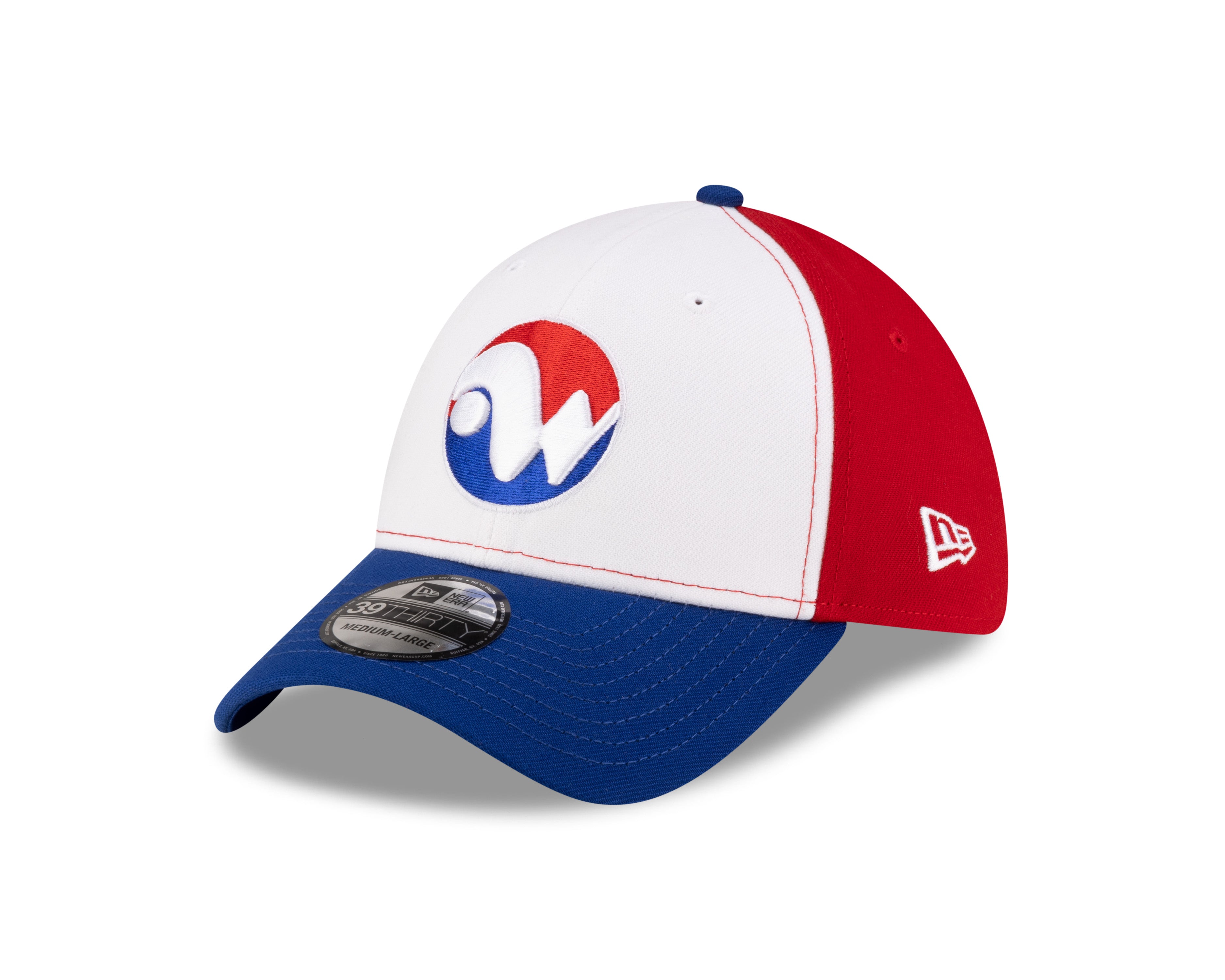 Casquette extensible tricolore 39Thirty Hometown Collection MiLB New Era pour hommes de Winnipeg Whips