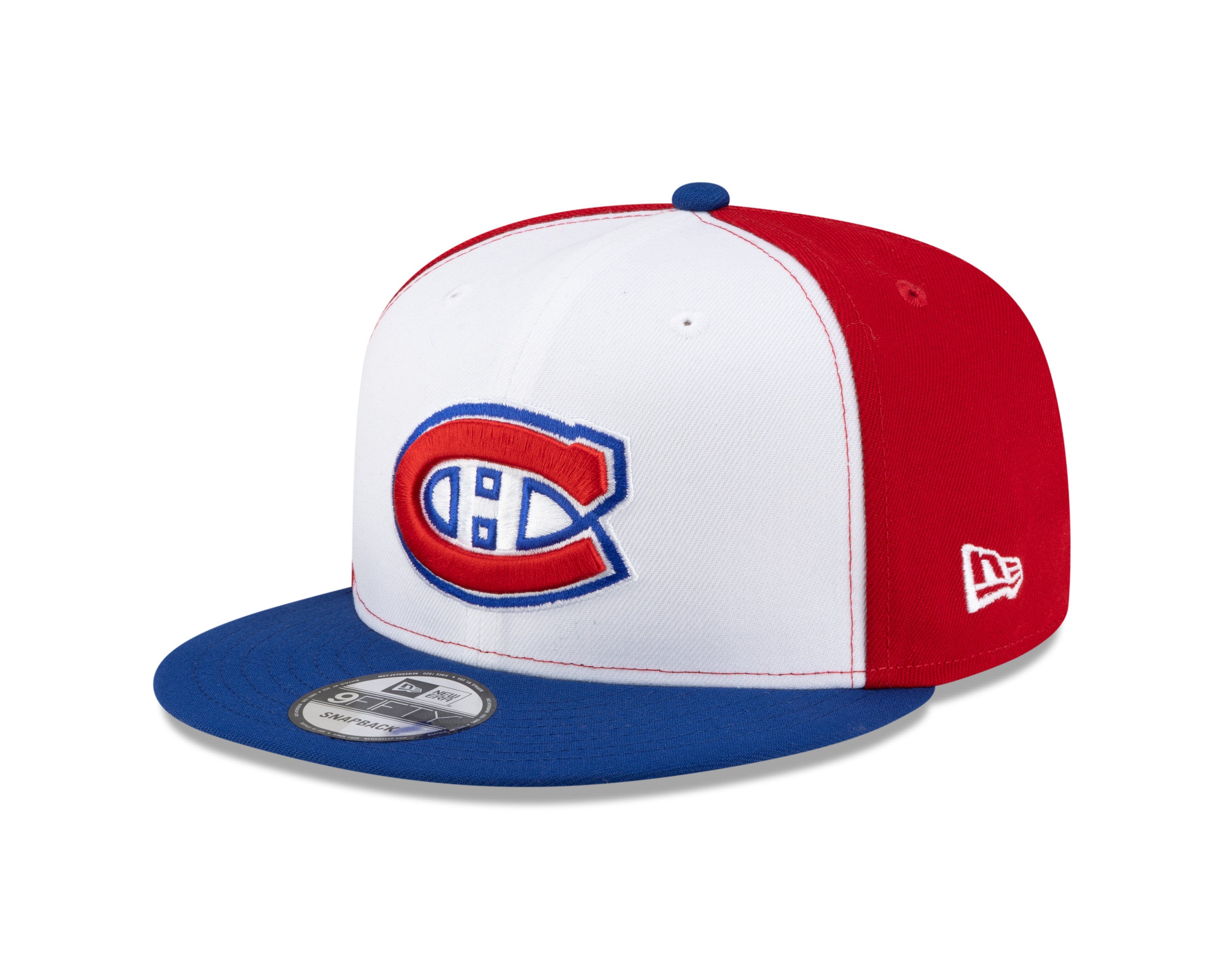 Casquette snapback tricolore 9Fifty de la LNH des Canadiens de Montréal de New Era pour homme