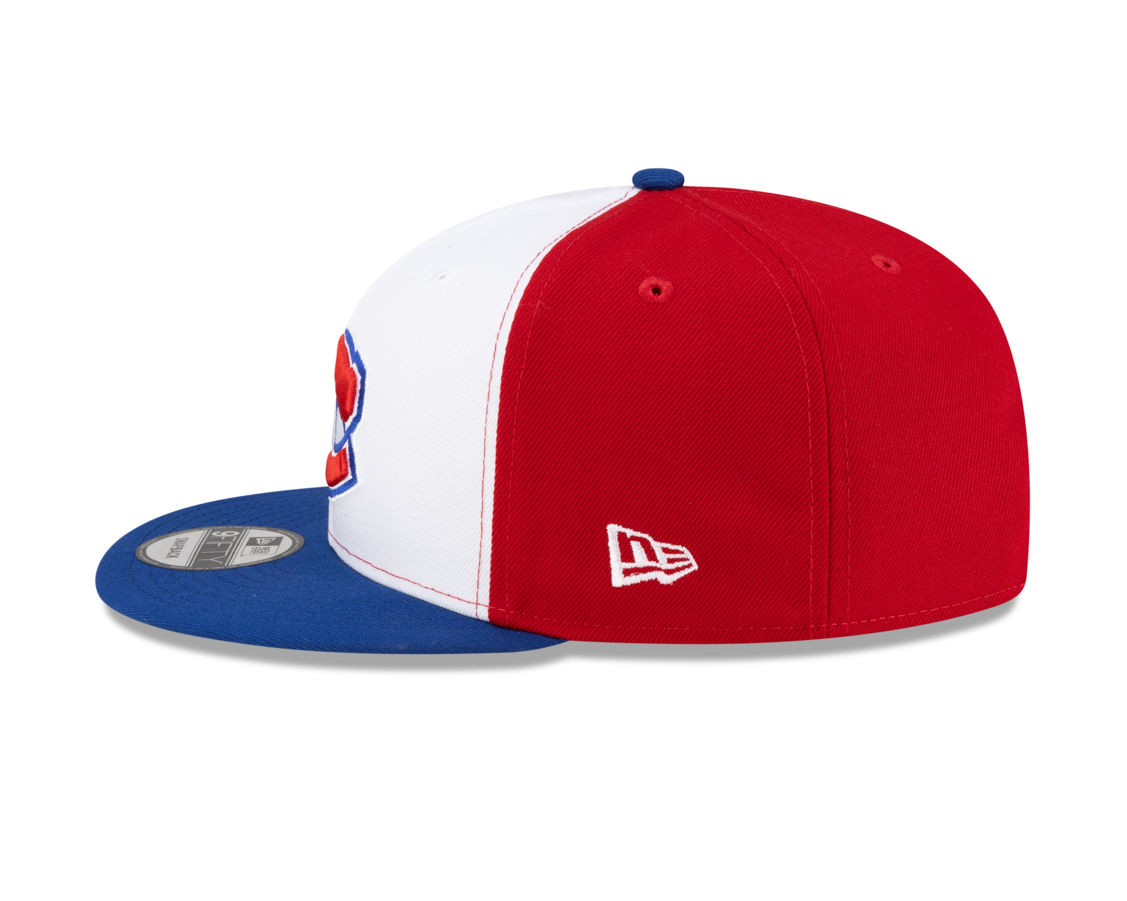 Casquette snapback tricolore 9Fifty de la LNH des Canadiens de Montréal de New Era pour homme