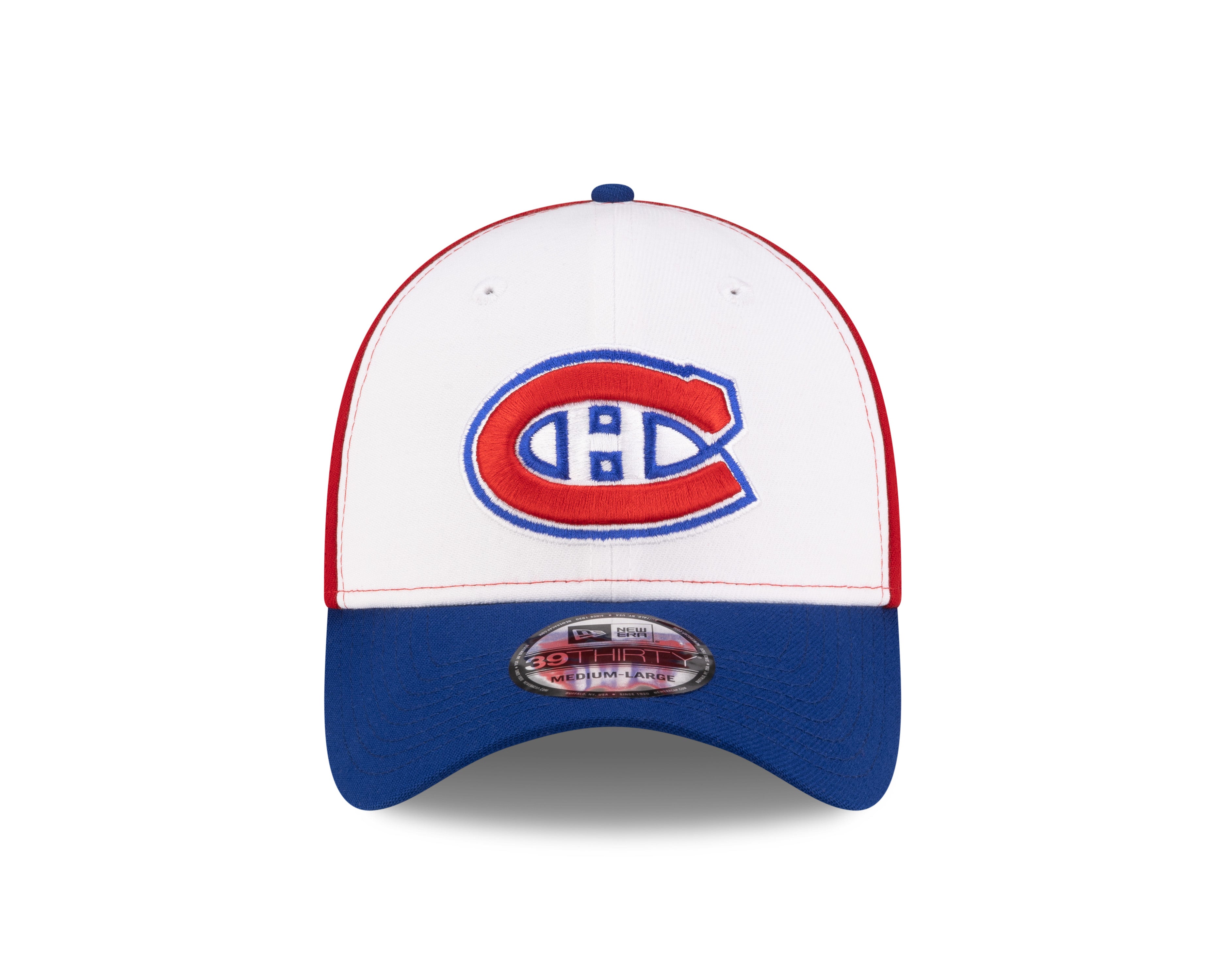 Montreal Canadiens NHL New Era Men's Tricolor 39Thirty Team Classic Stretch Fit Hat