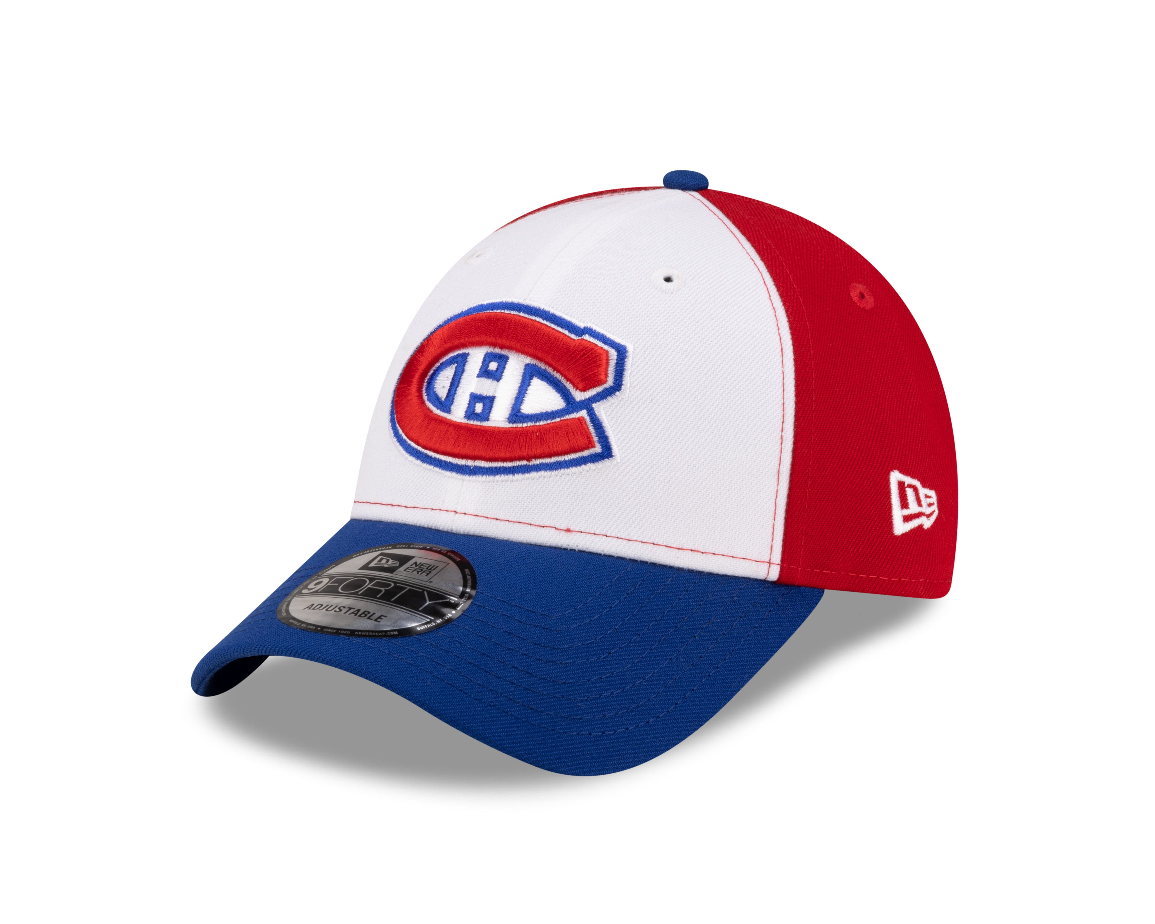 Montreal Canadiens NHL New Era Men's Tricolor 9Forty Adjustable Hat