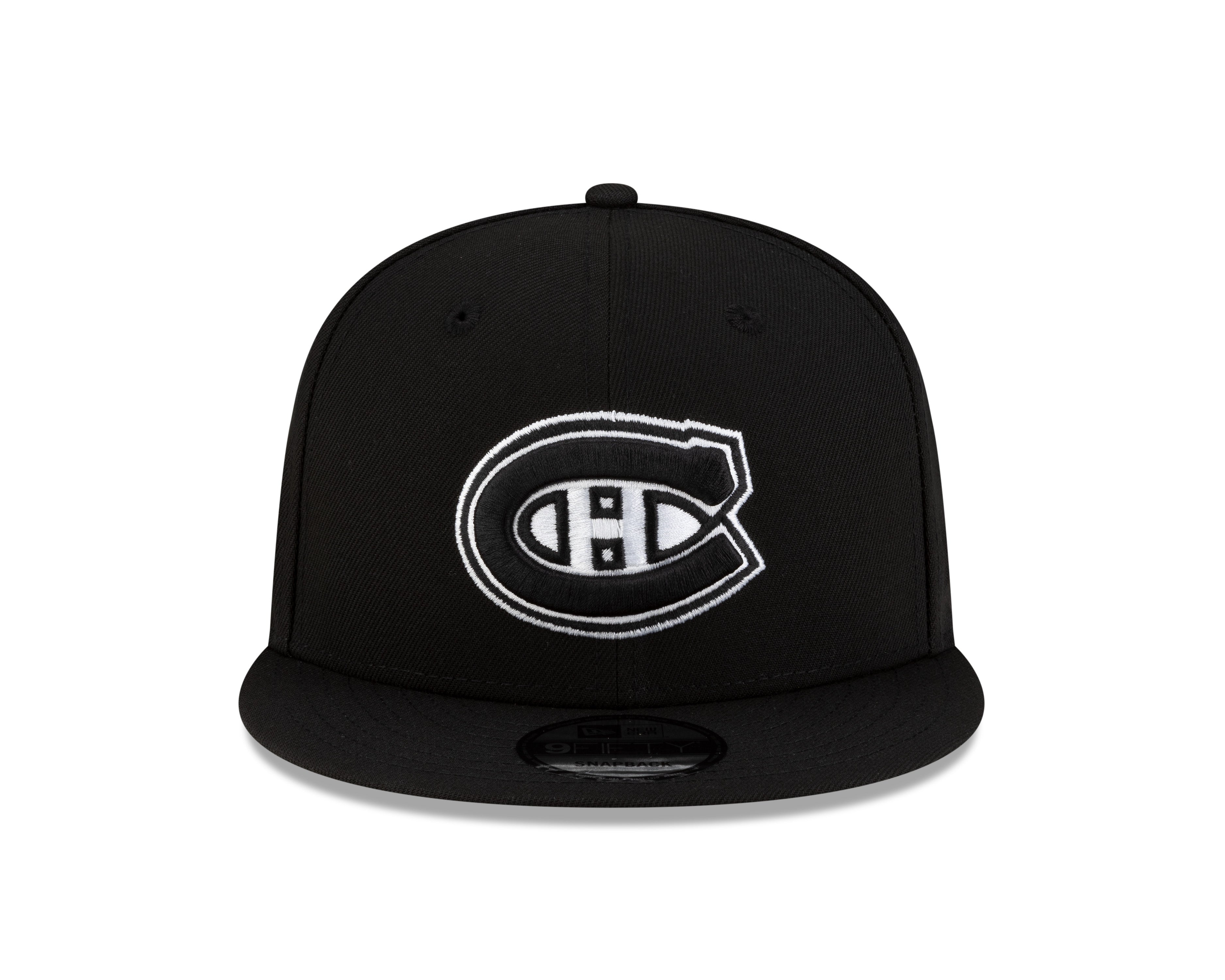 Montreal Canadiens NHL New Era Men's Black/White 9Fifty Basic Snapback